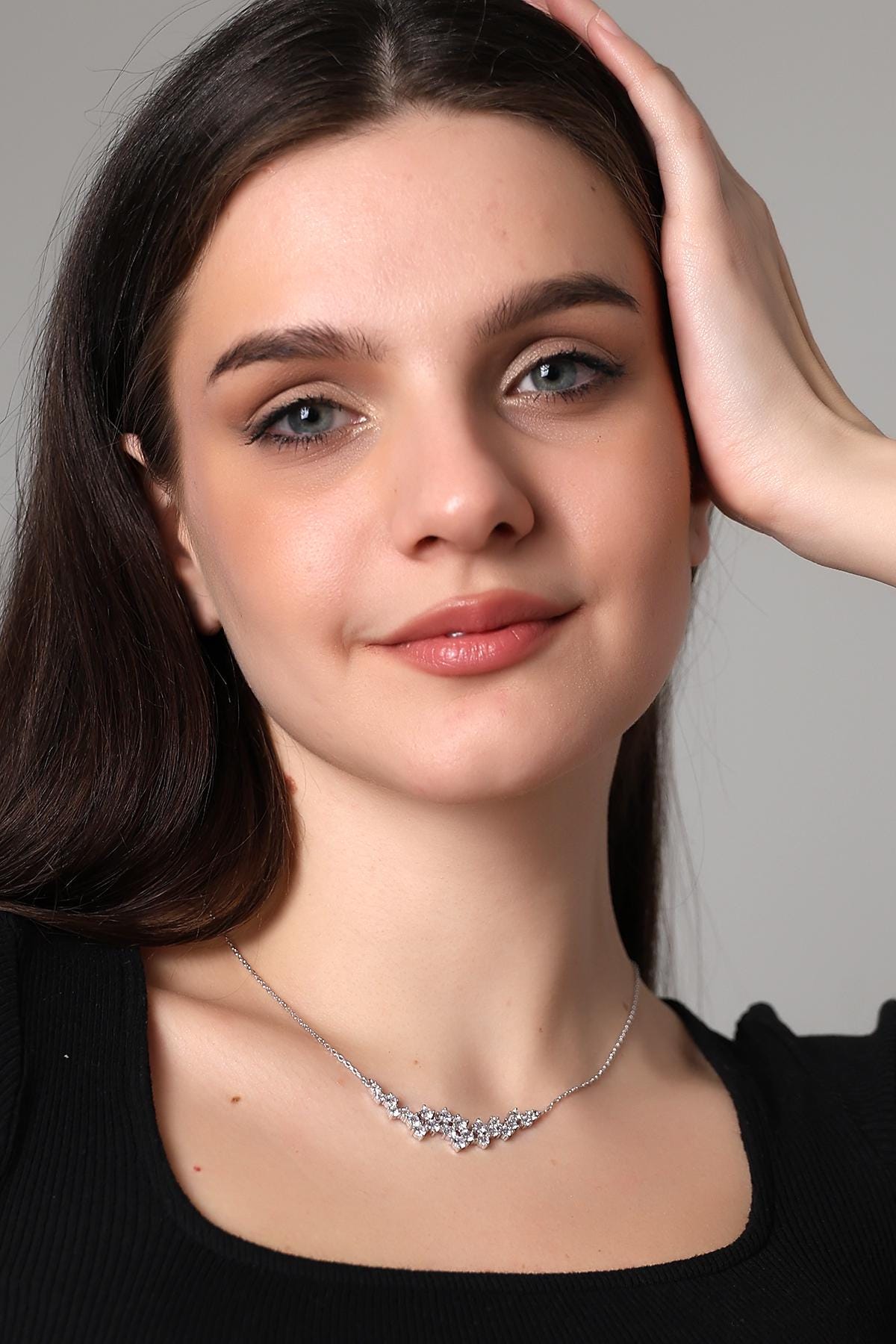 Statement CZ Necklace - Sterling Silver