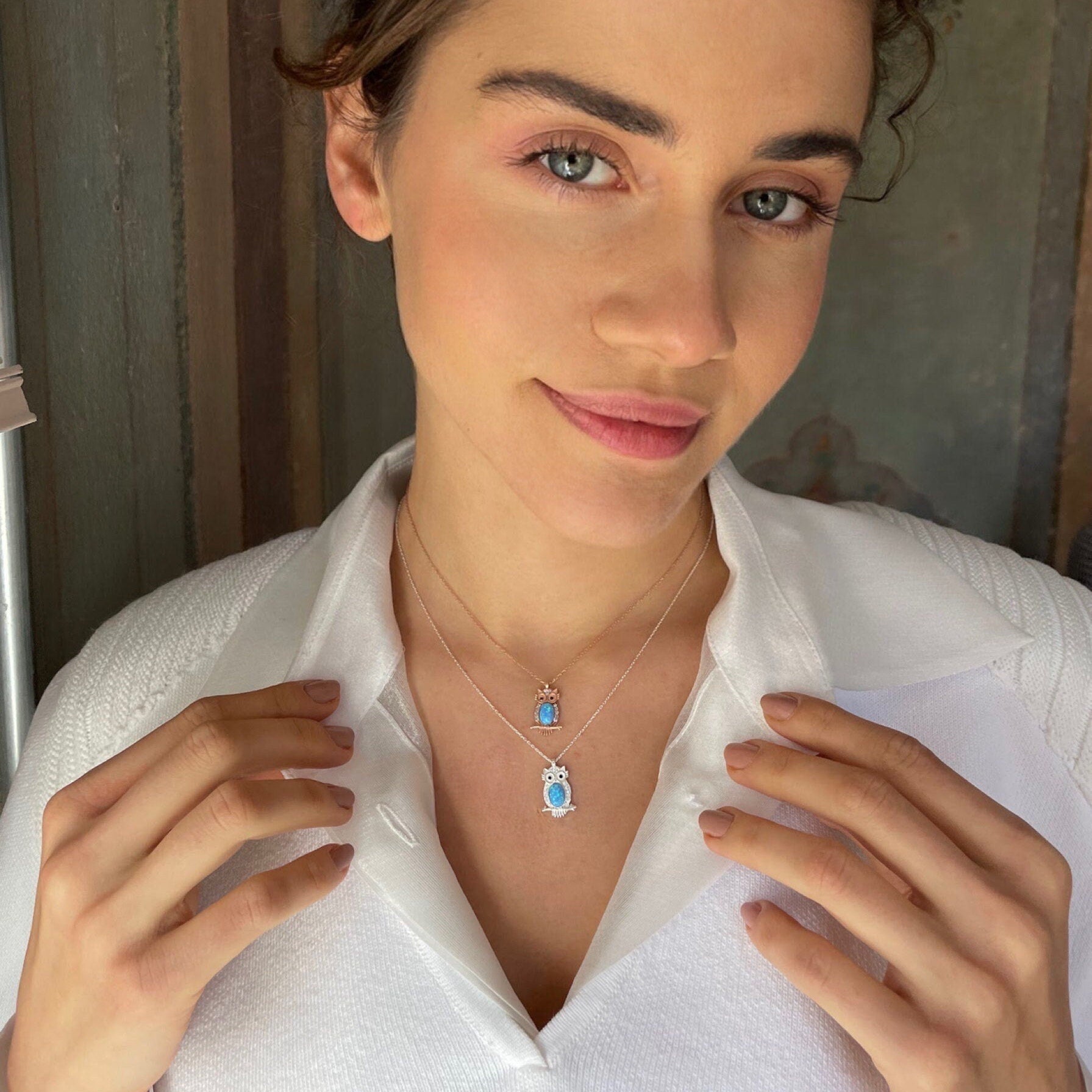 Owl Wisdom Necklace - Sterling Silver