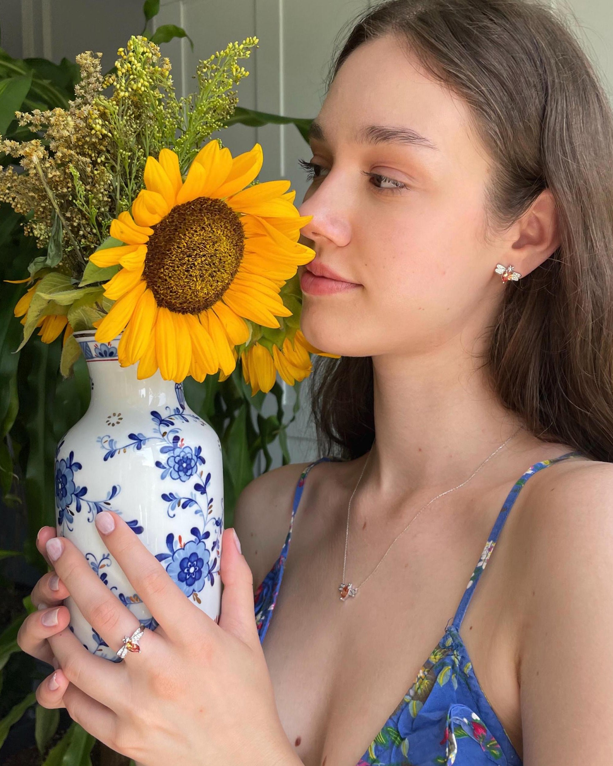 Honeybee Trio Jewelry Set - Sterling Silver