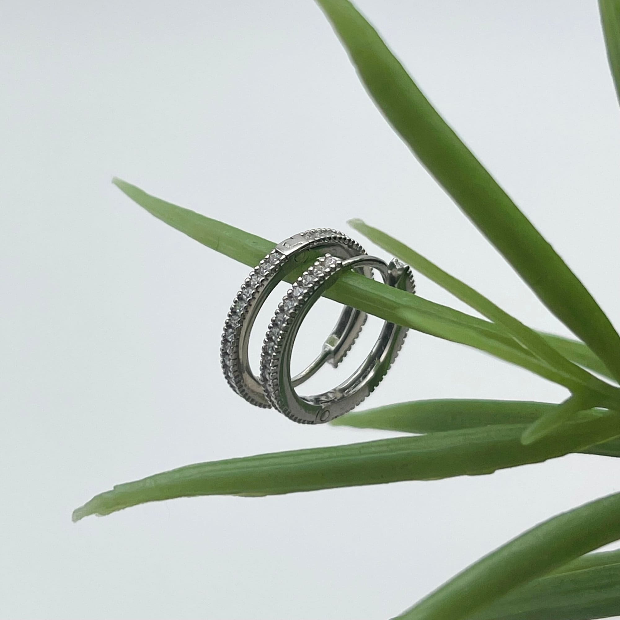 Tiny Silver Hoop Earrings - Sterling Silver