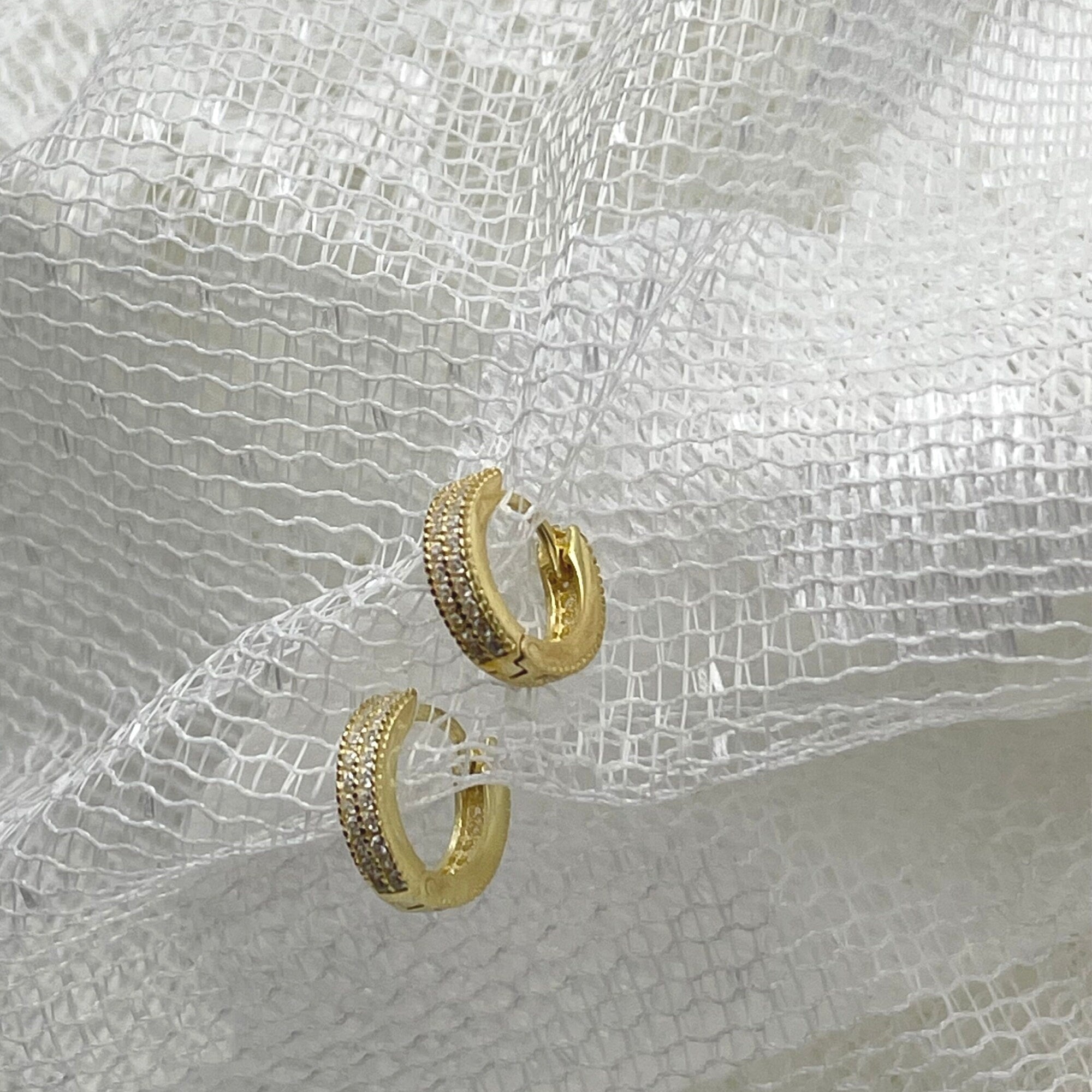 Petite Huggie Hoop Earrings - Sterling Silver