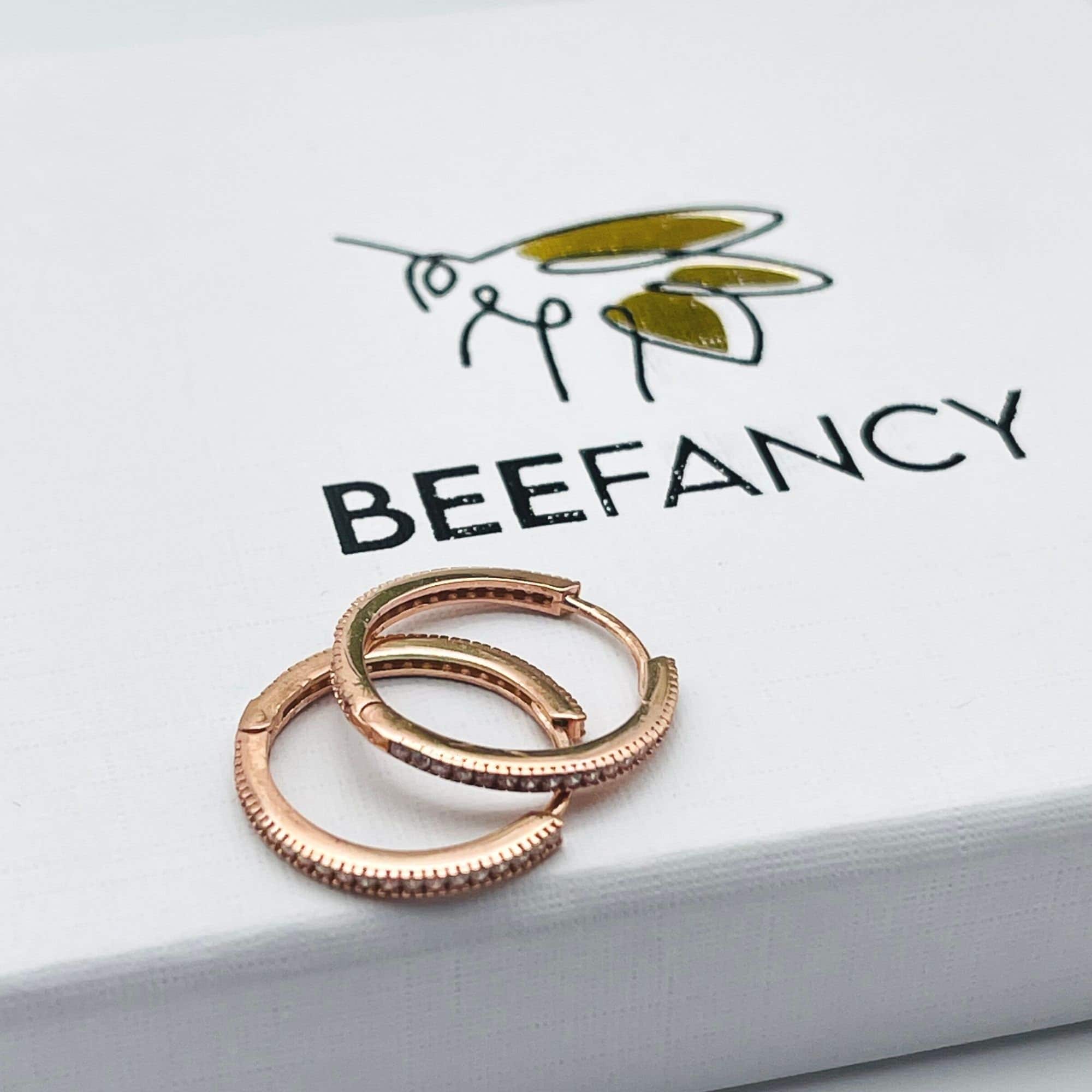 Zircon CZ Hoop Earrings - Sterling Silver