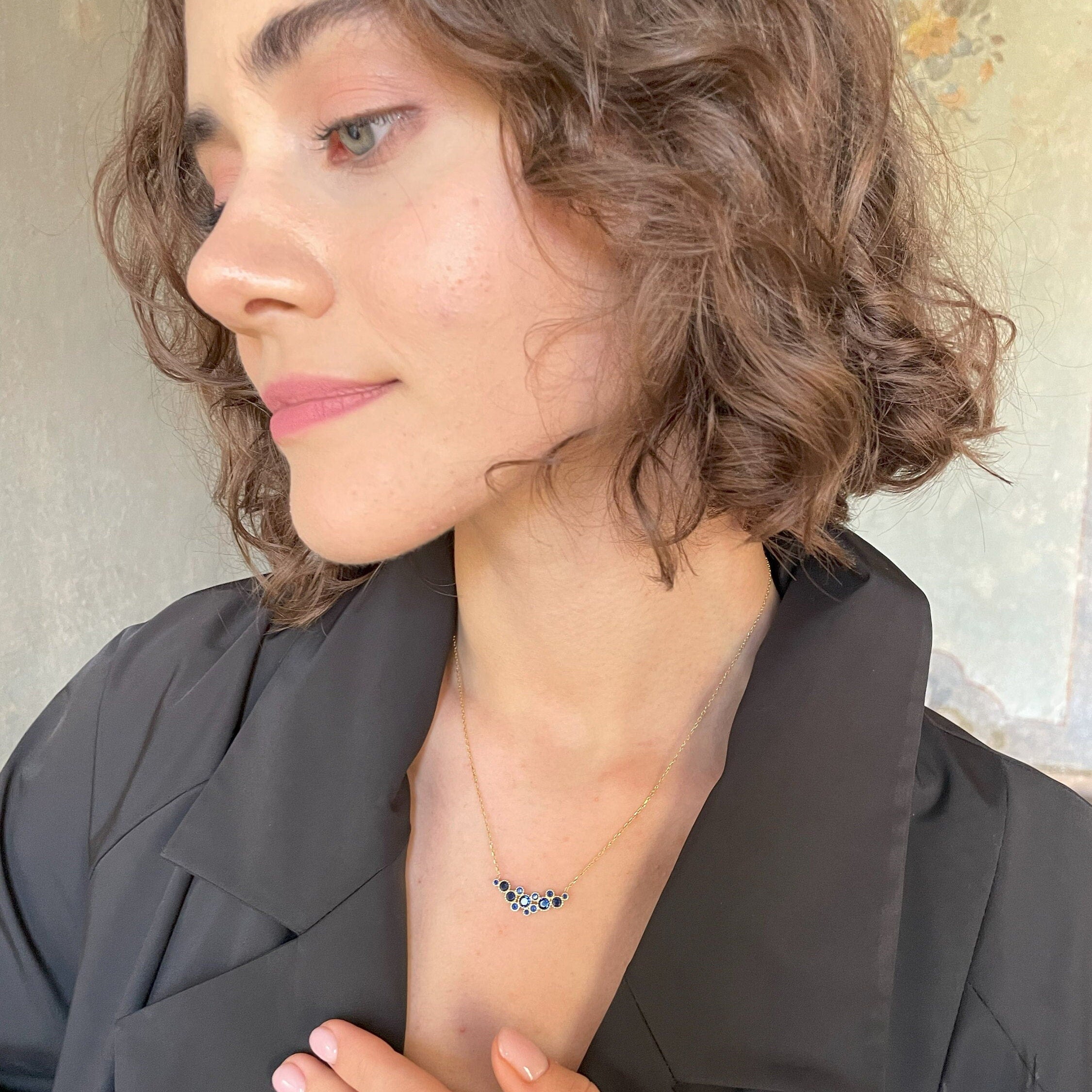 Rainbow Gemstone Necklace - Sterling Silver