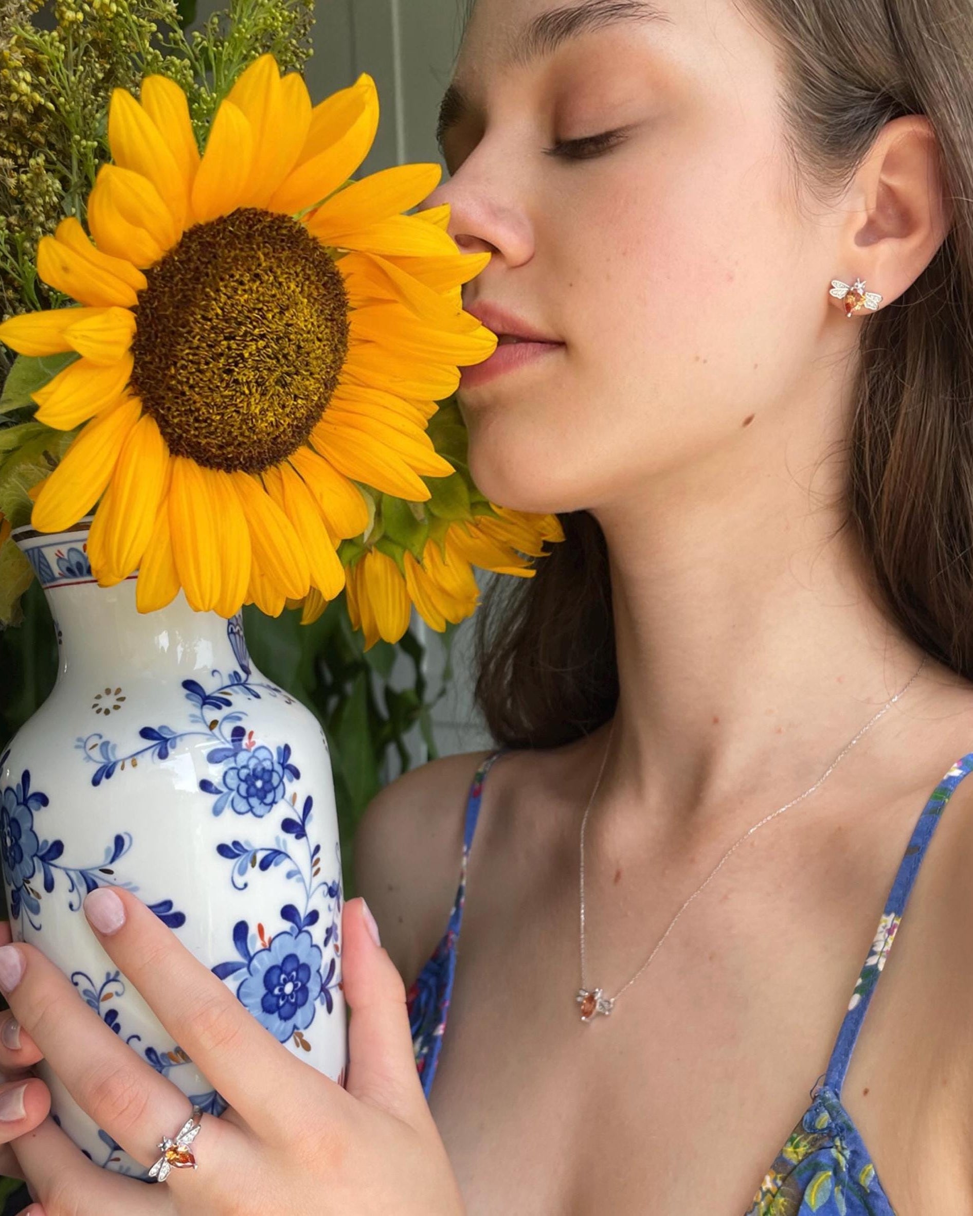 Honeybee Trio Jewelry Set - Sterling Silver