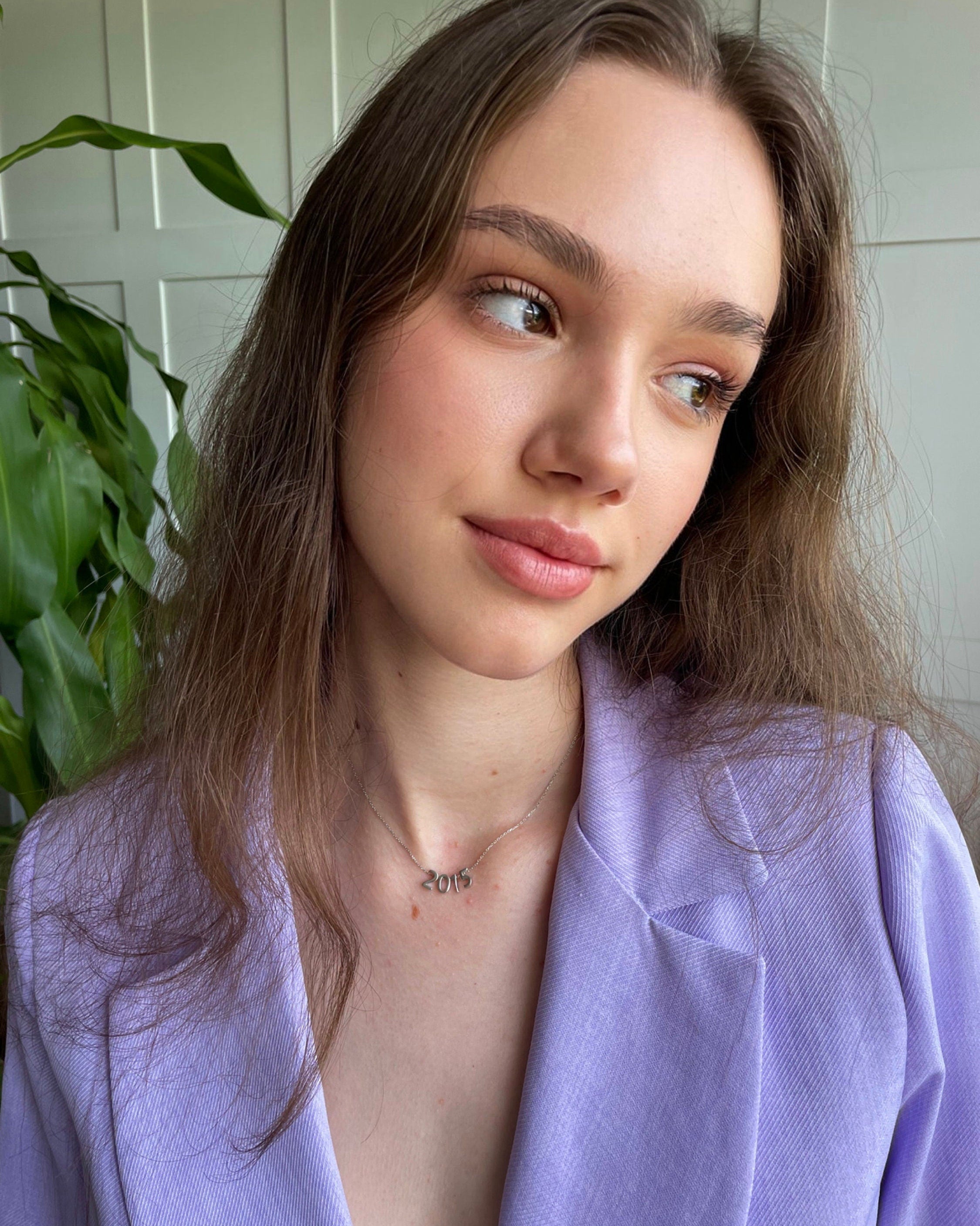 Personalised Year Date Necklace - Sterling Silver