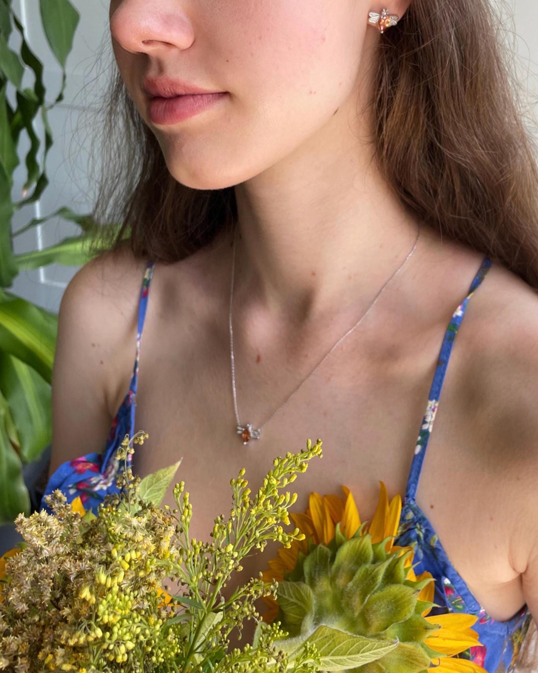 Honeybee Trio Jewelry Set - Sterling Silver