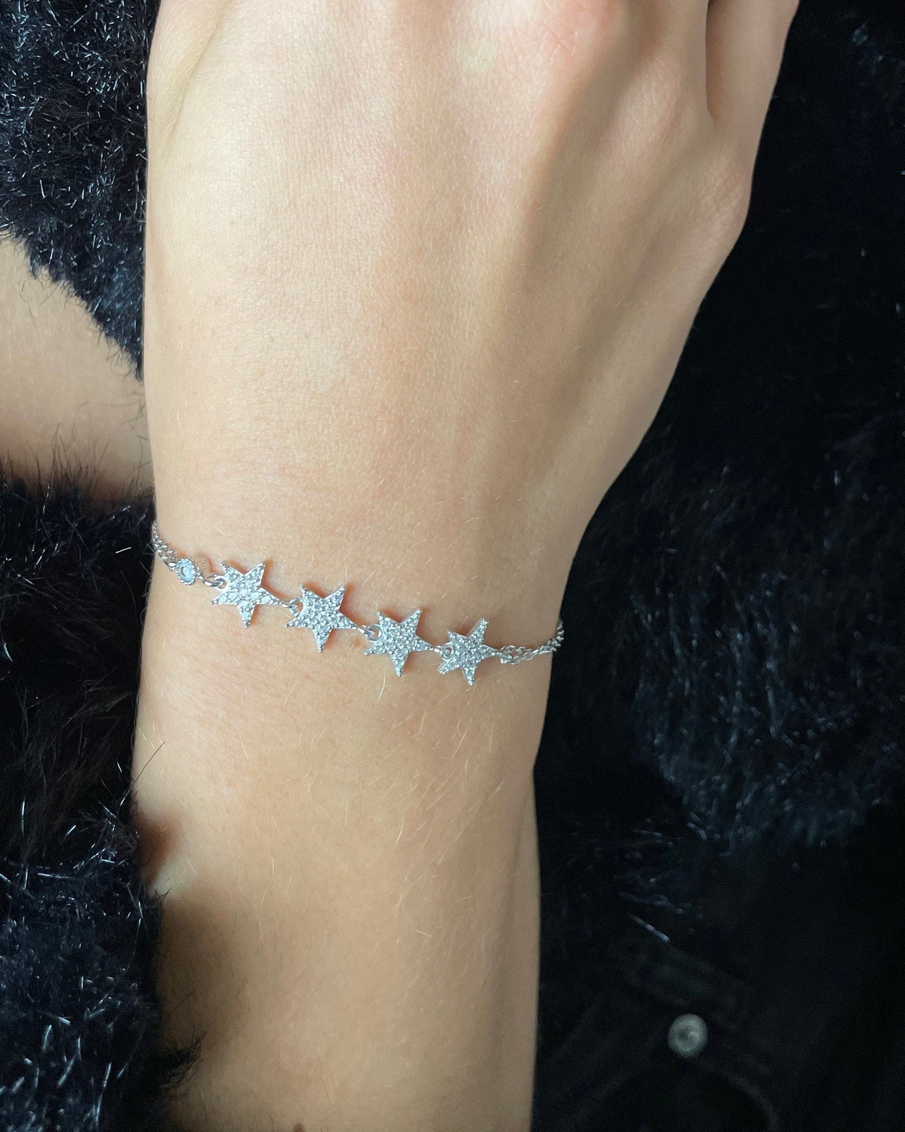 Star Chain Bracelet - Sterling Silver