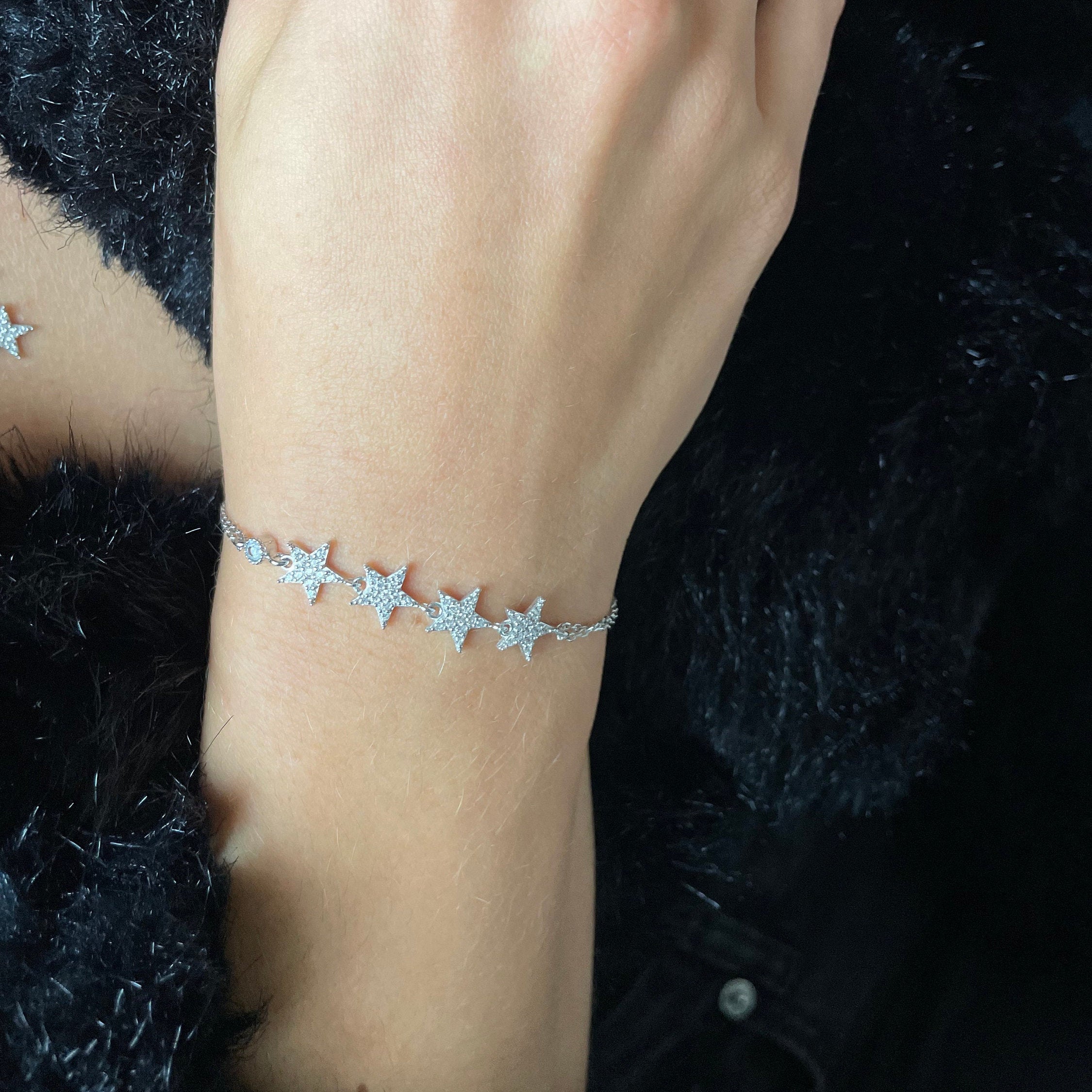Star Chain Bracelet - Sterling Silver