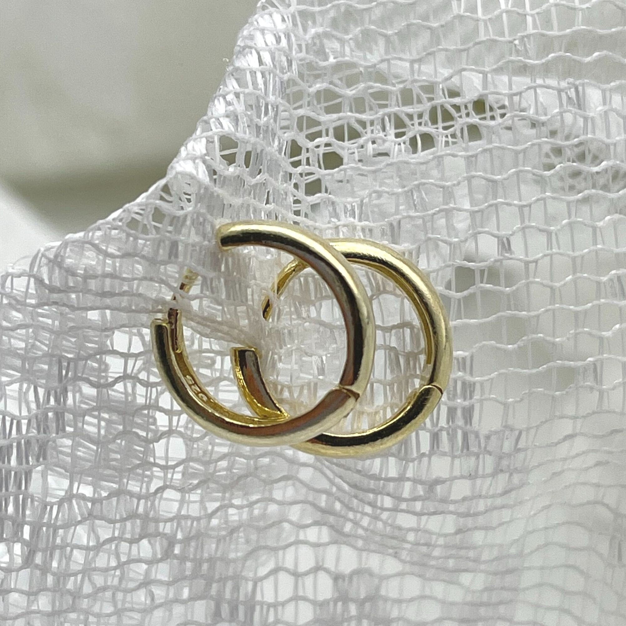 Tiny Hoop Earrings - Sterling Silver