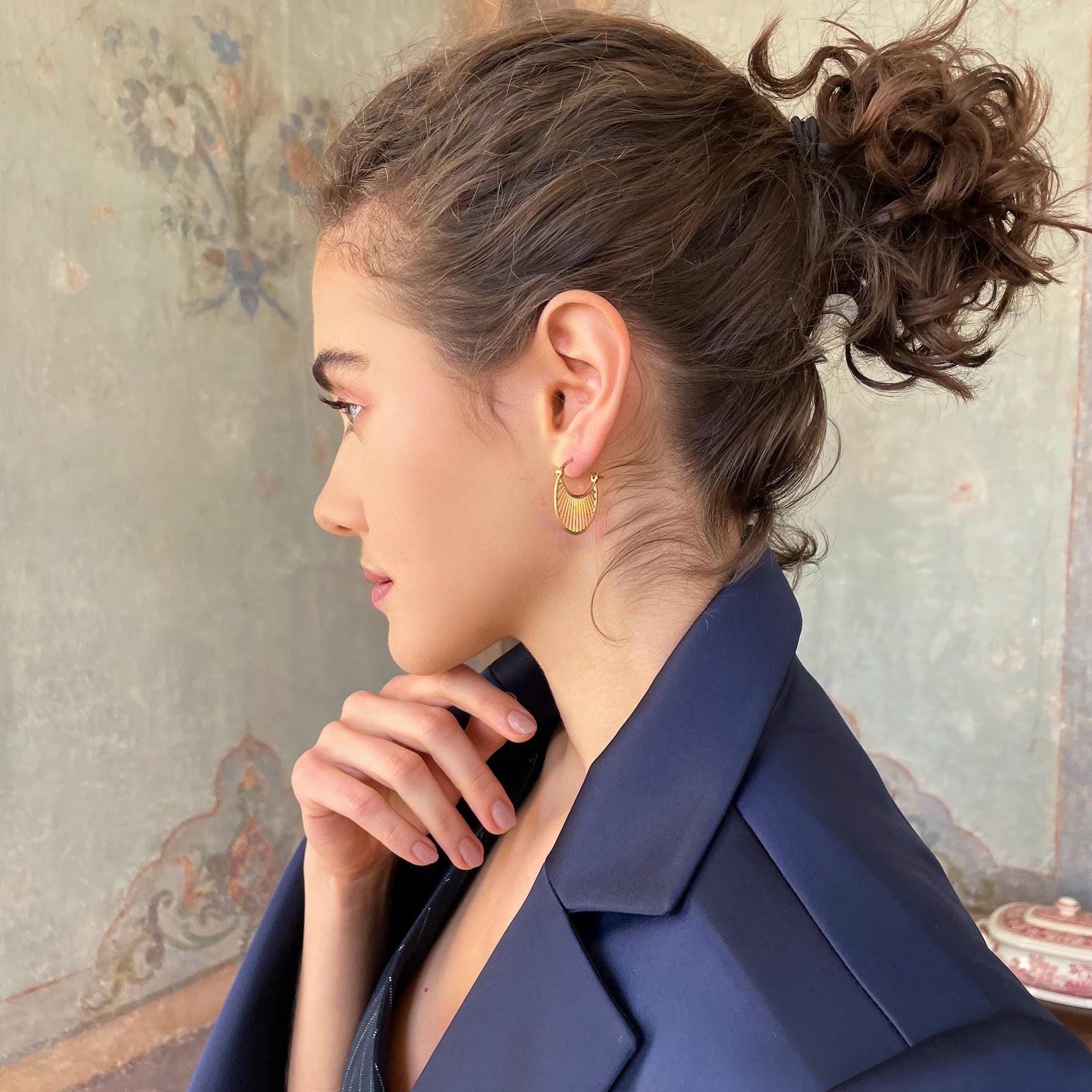 Antique Daylight Midi Earrings - Sterling Silver