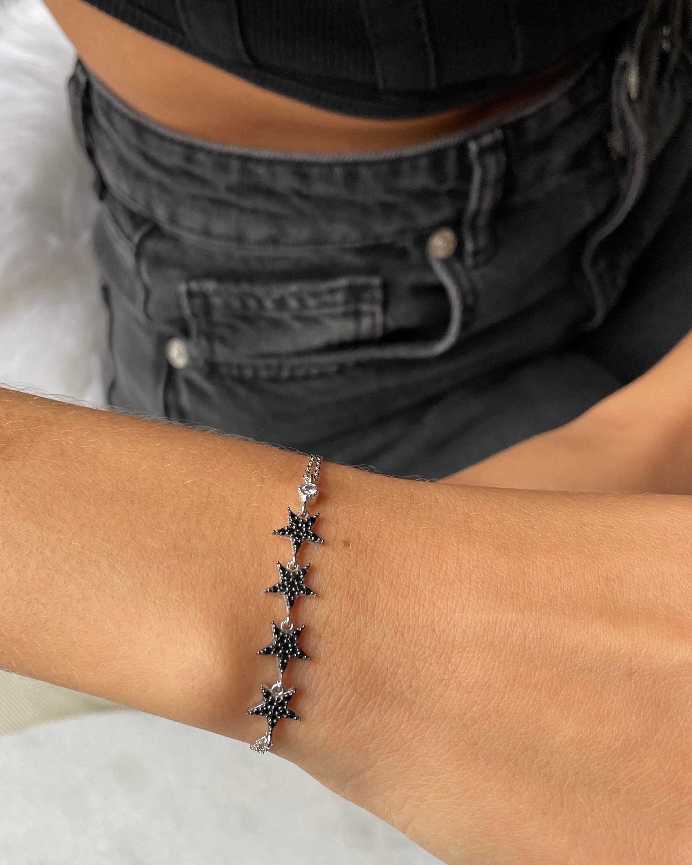 Star Chain Bracelet - Sterling Silver