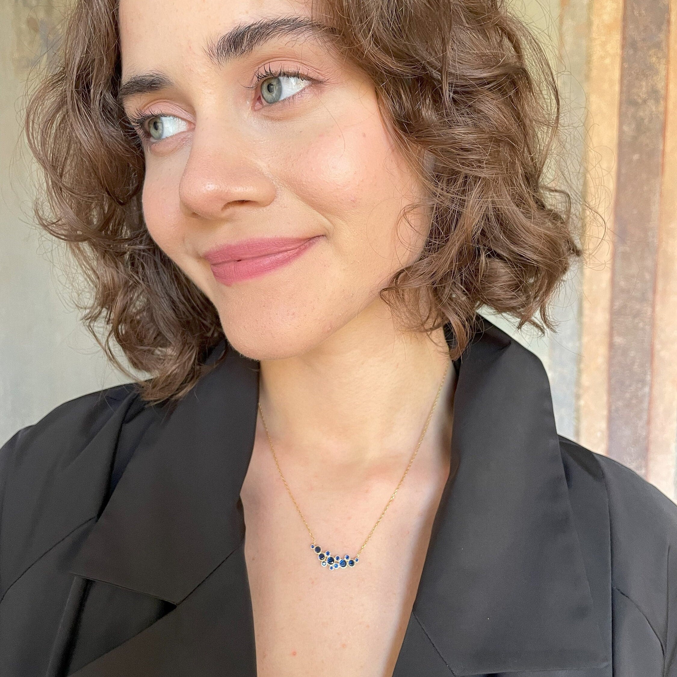 Rainbow Gemstone Necklace - Sterling Silver