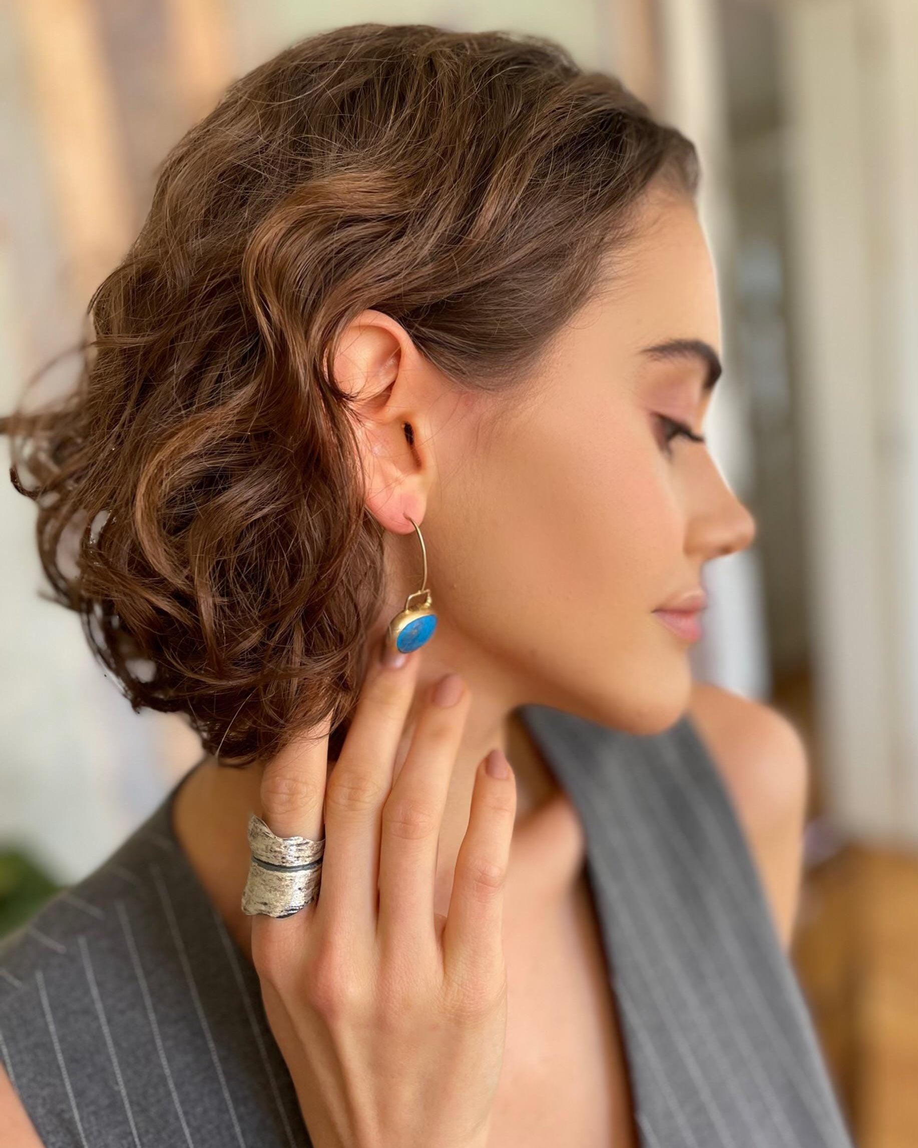 Wide Rustic Handcrafted Ring - Sterling Silver