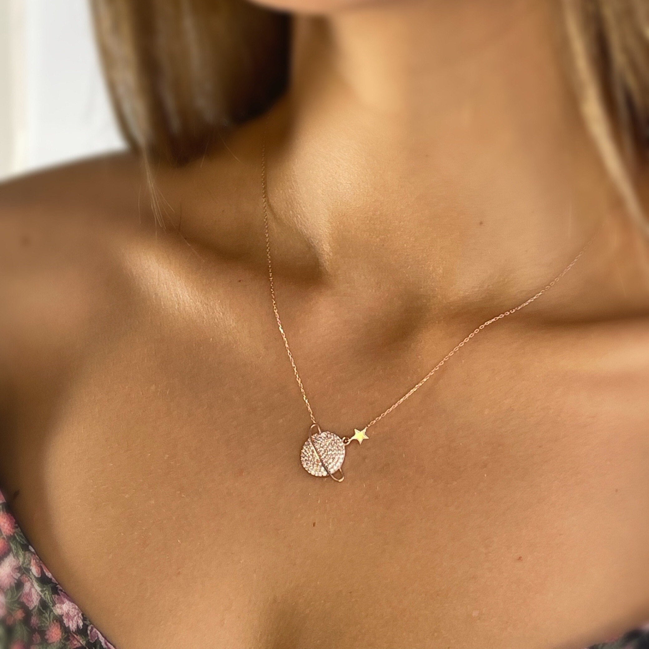 Delicate Galaxy Necklace - Sterling Silver