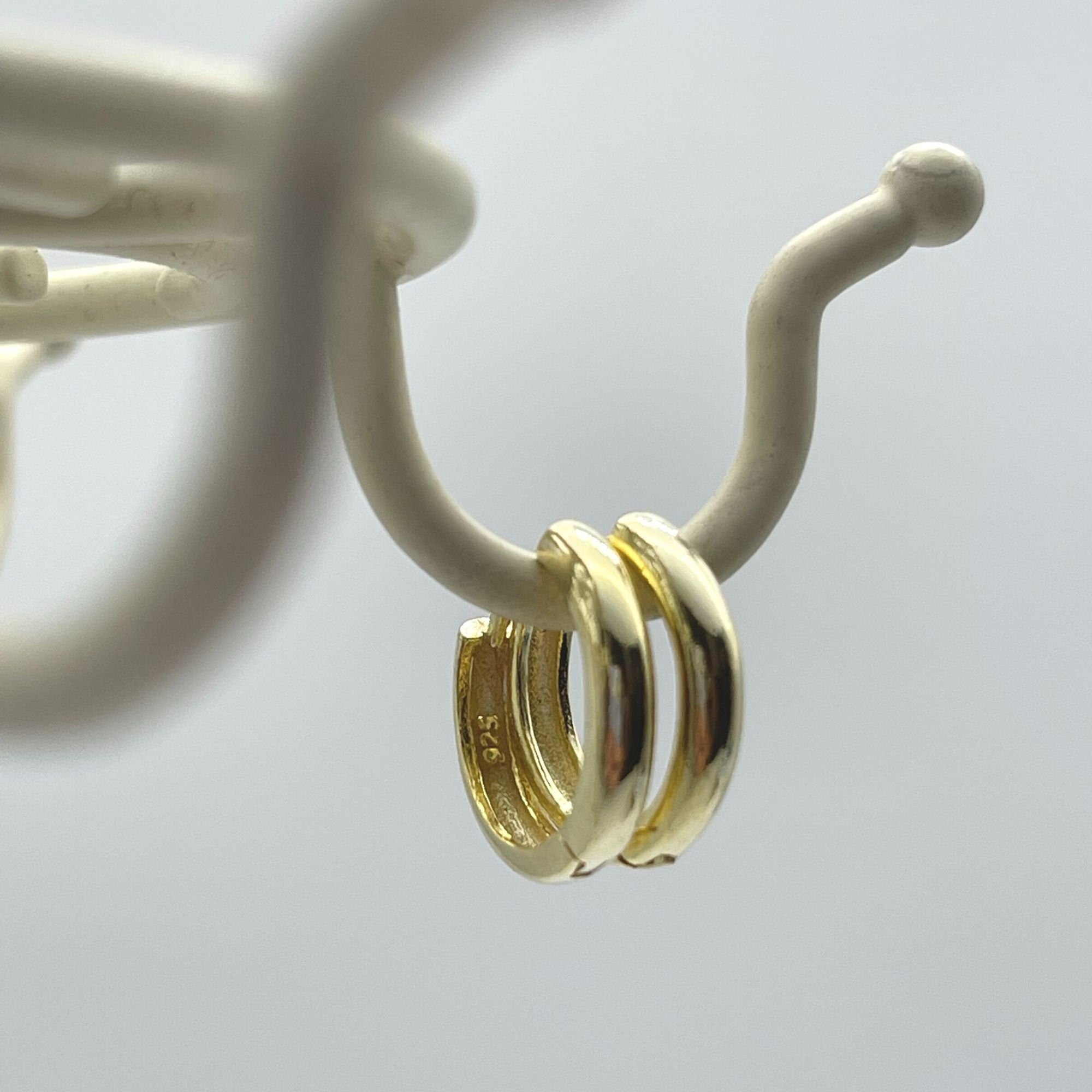 Tiny Hoop Earrings - Sterling Silver