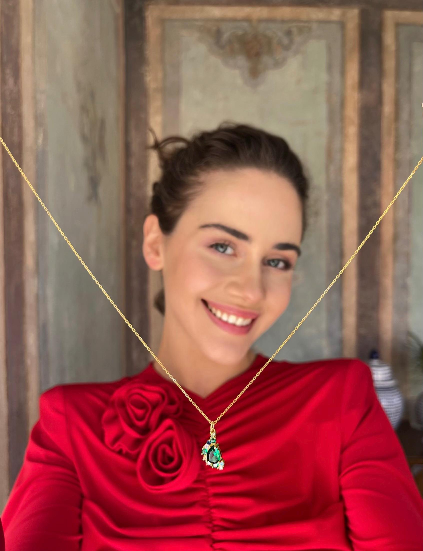 Vintage Emerald Rhinestone Set - Sterling Silver