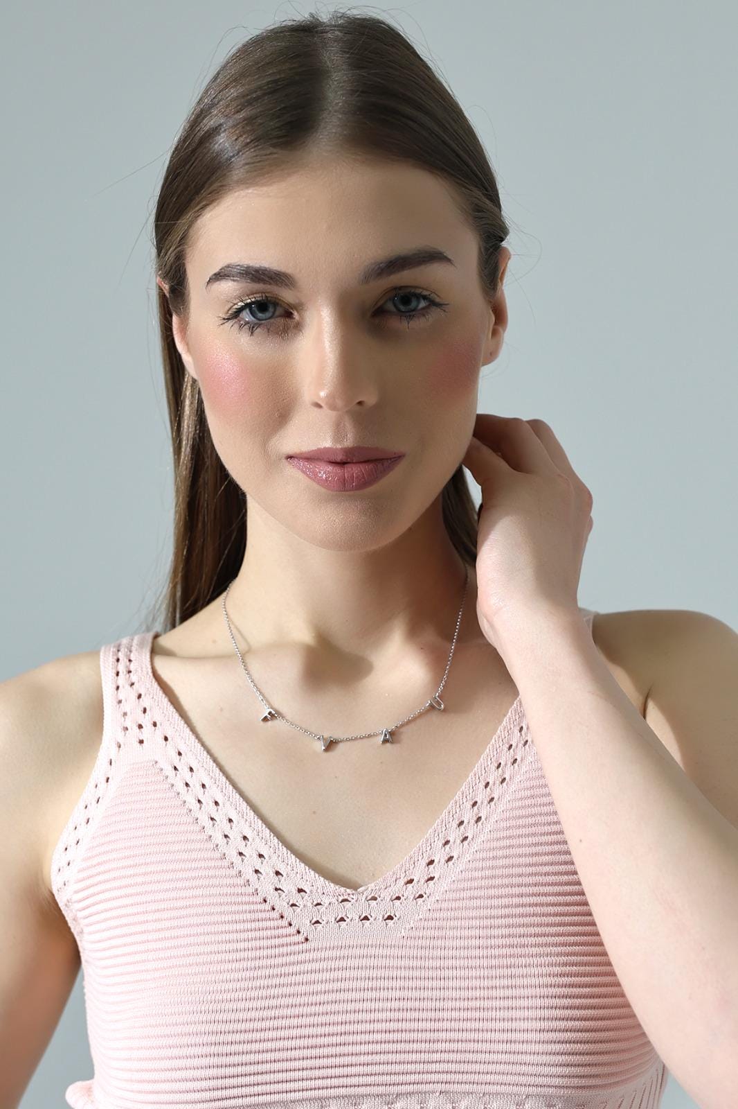 Personalized Multi-Initial Name Necklace - Sterling Silver