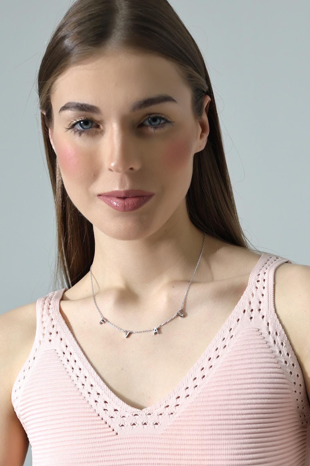 Personalized Multi-Initial Name Necklace - Sterling Silver