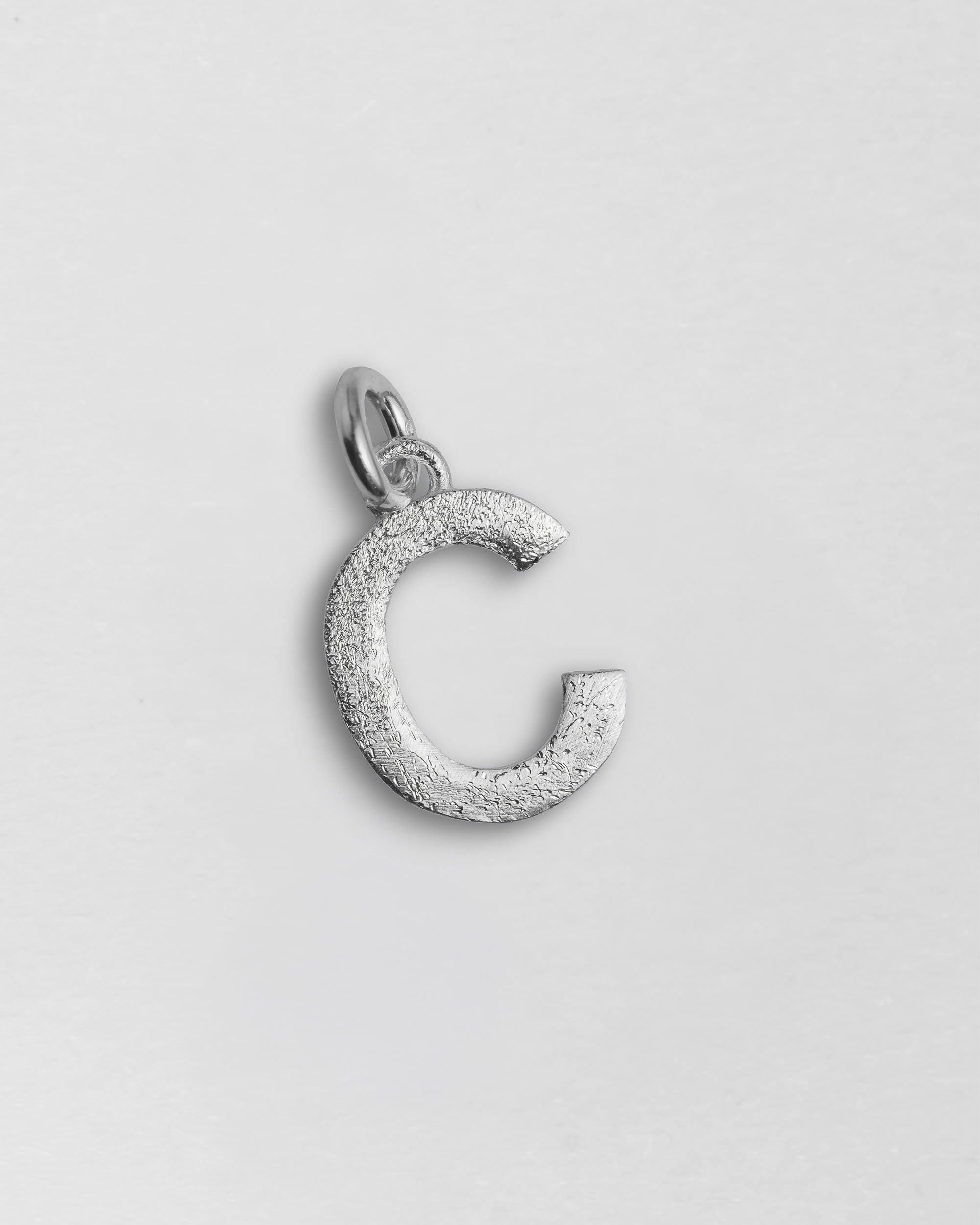 Personalised Initial Letter Charm - Sterling Silver