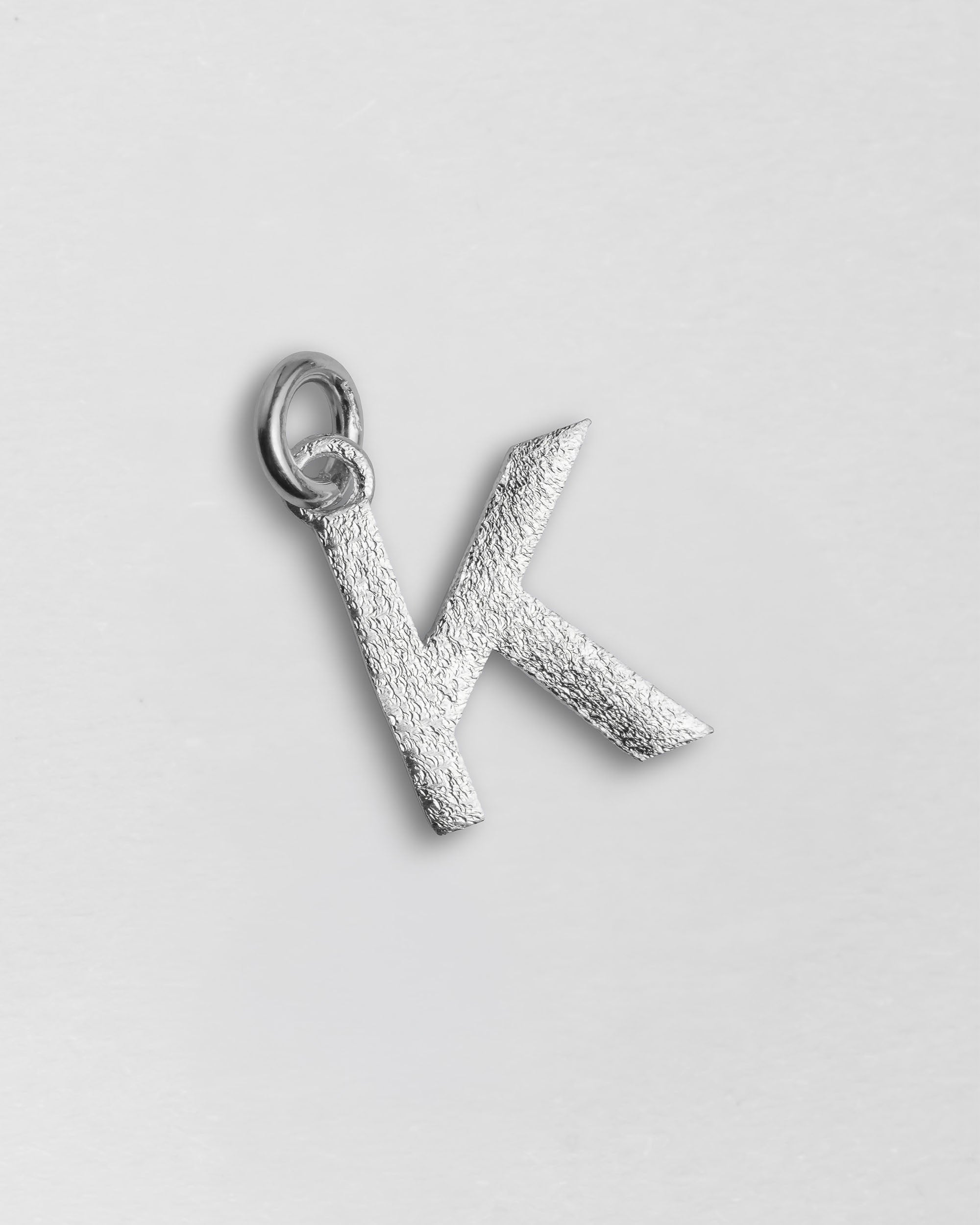 Personalised Initial Letter Charm - Sterling Silver