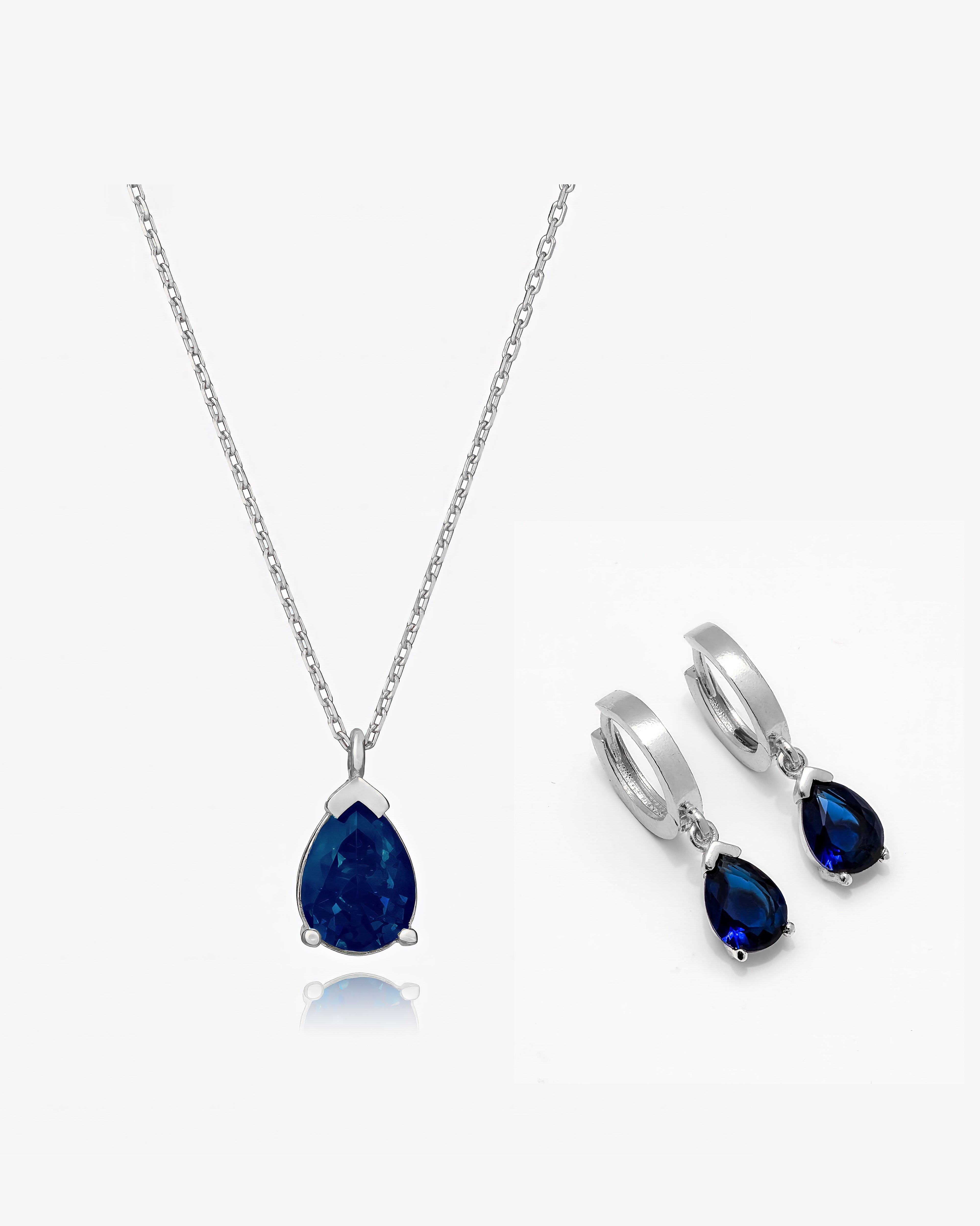 Birthstone Jewelry Set Silver - Sterling Silver
