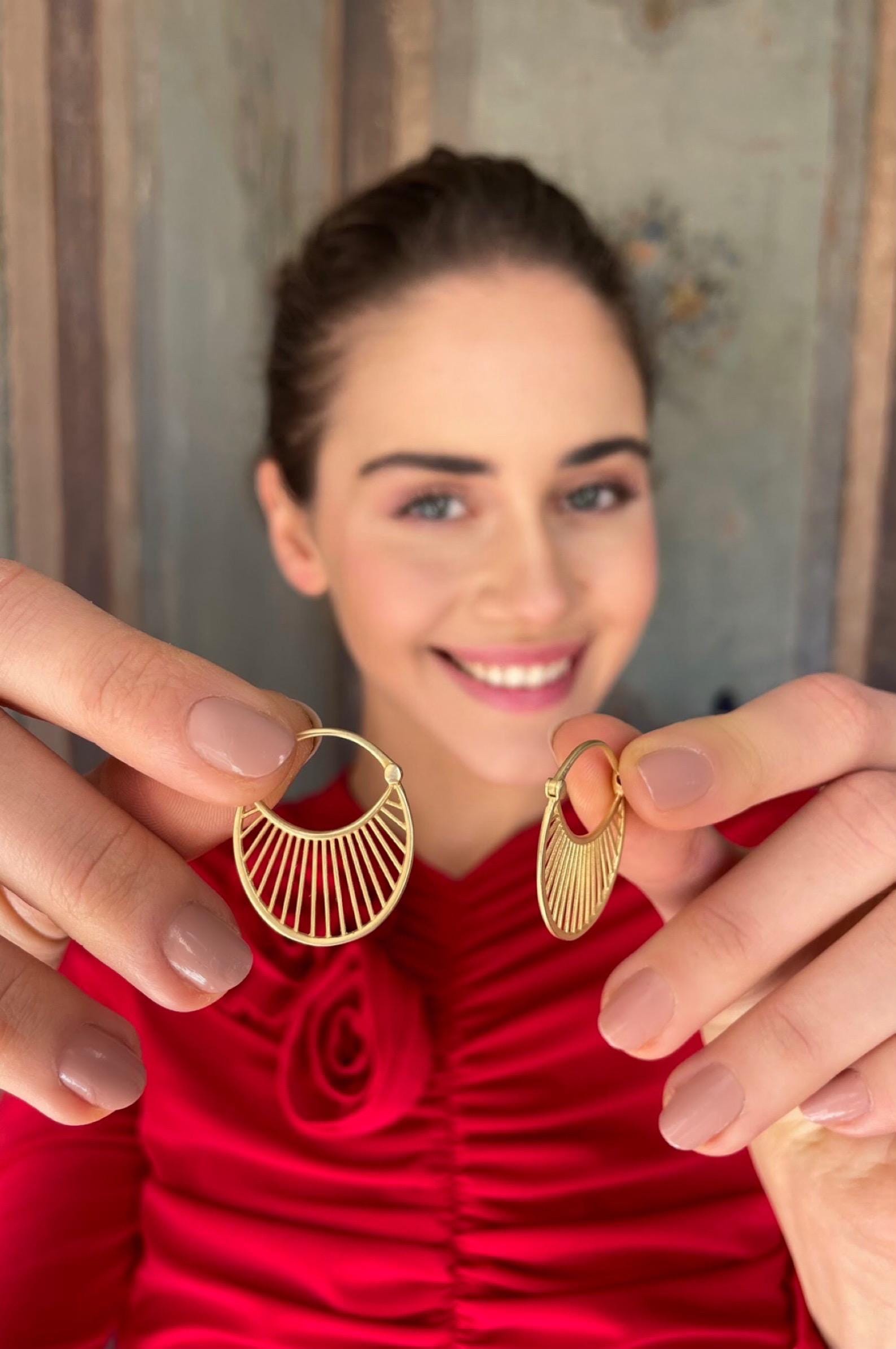 Antique Daylight Midi Earrings - Sterling Silver