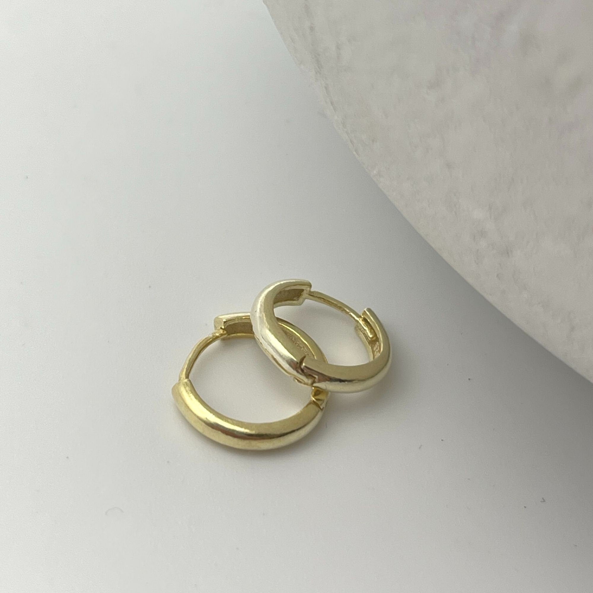 Tiny Hoop Earrings - Sterling Silver
