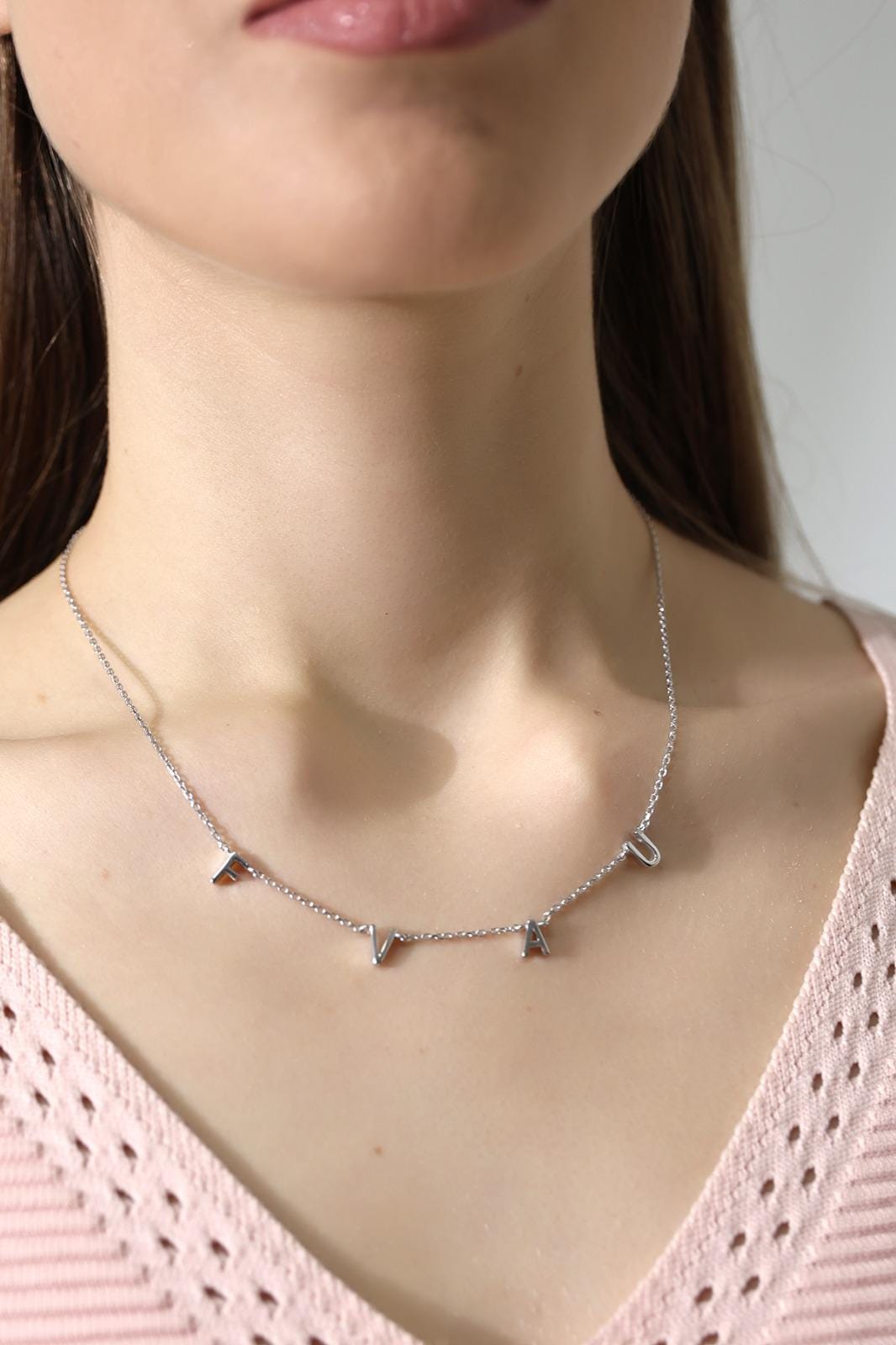 Personalized Multi-Initial Name Necklace - Sterling Silver