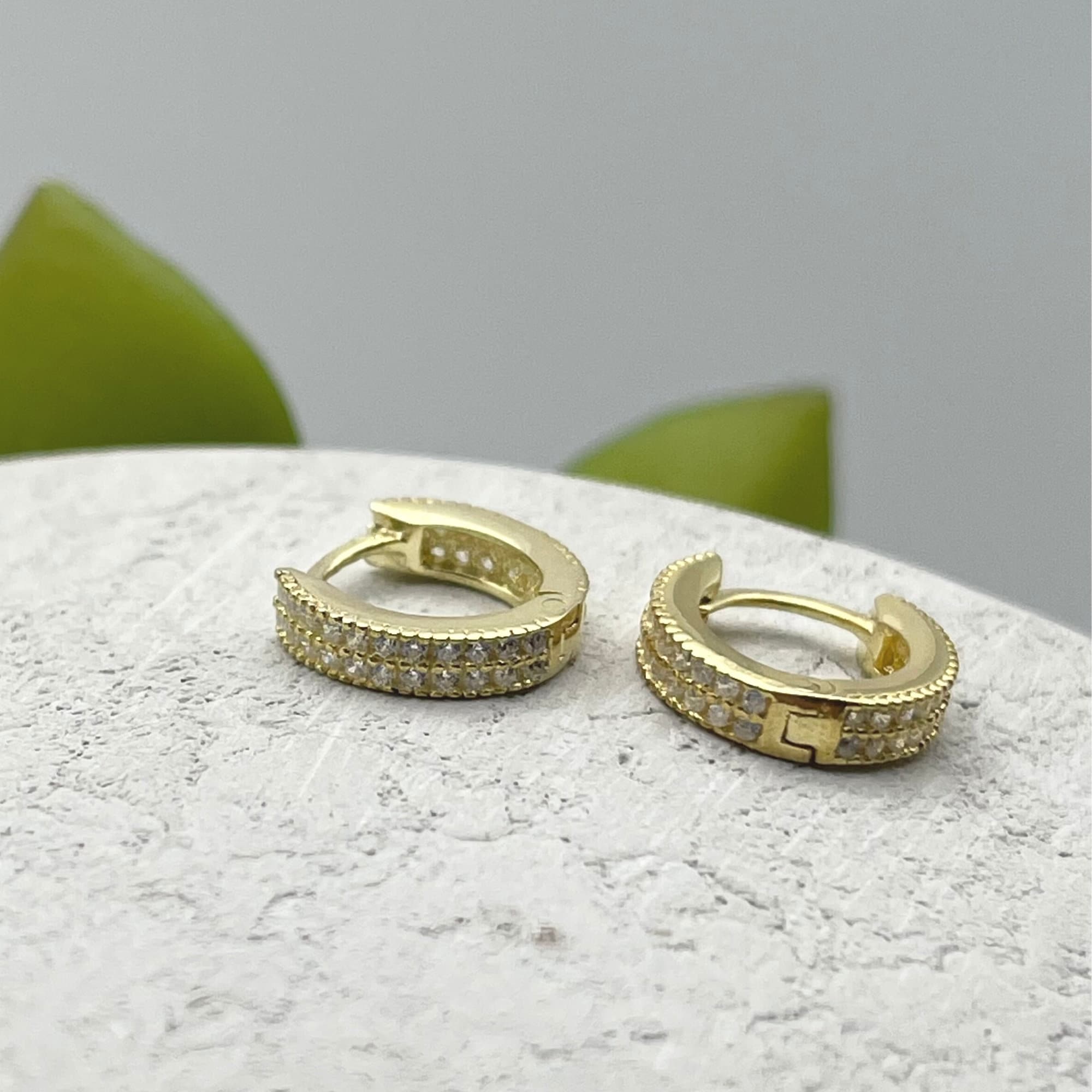 Petite Huggie Hoop Earrings - Sterling Silver