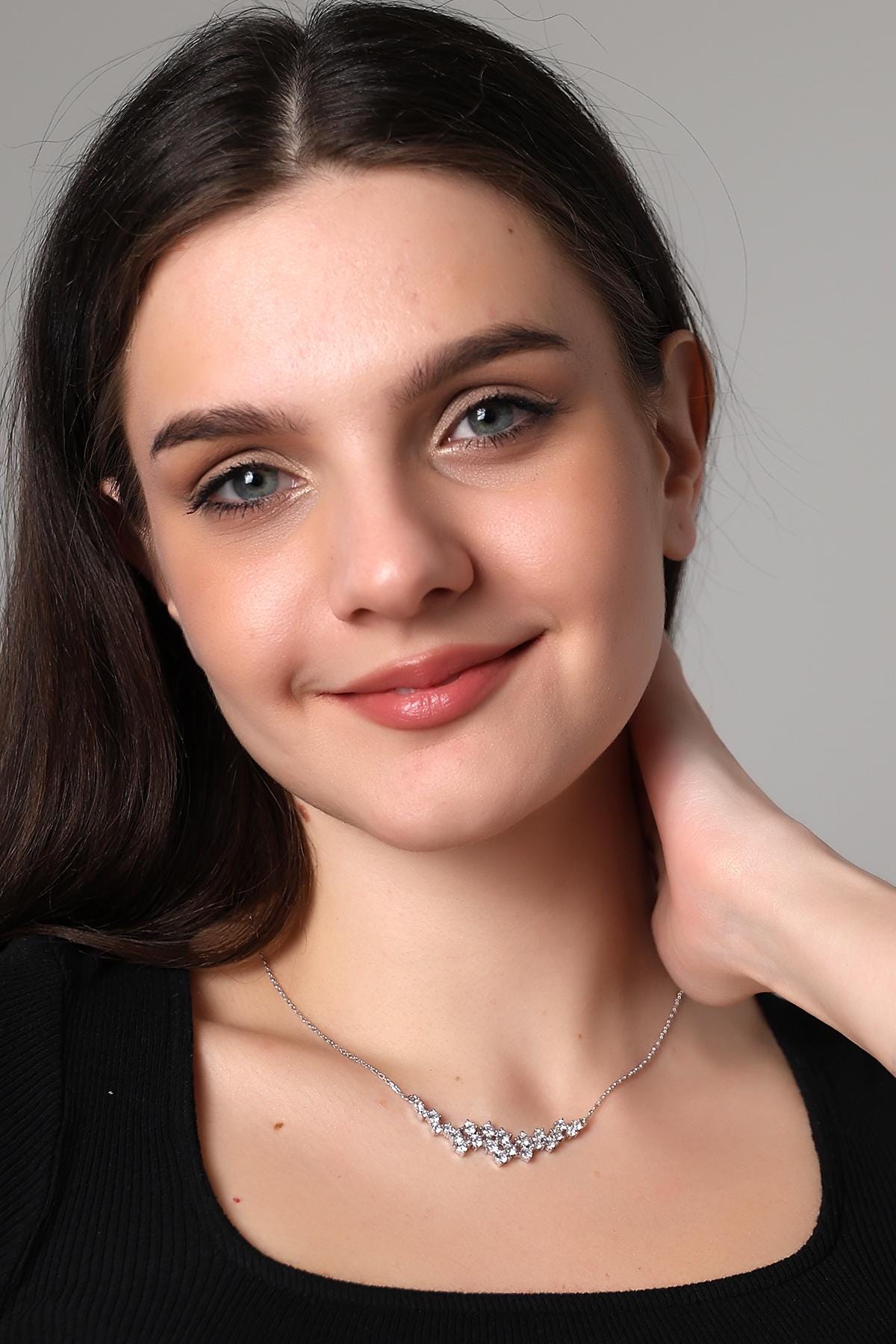 Statement CZ Necklace - Sterling Silver