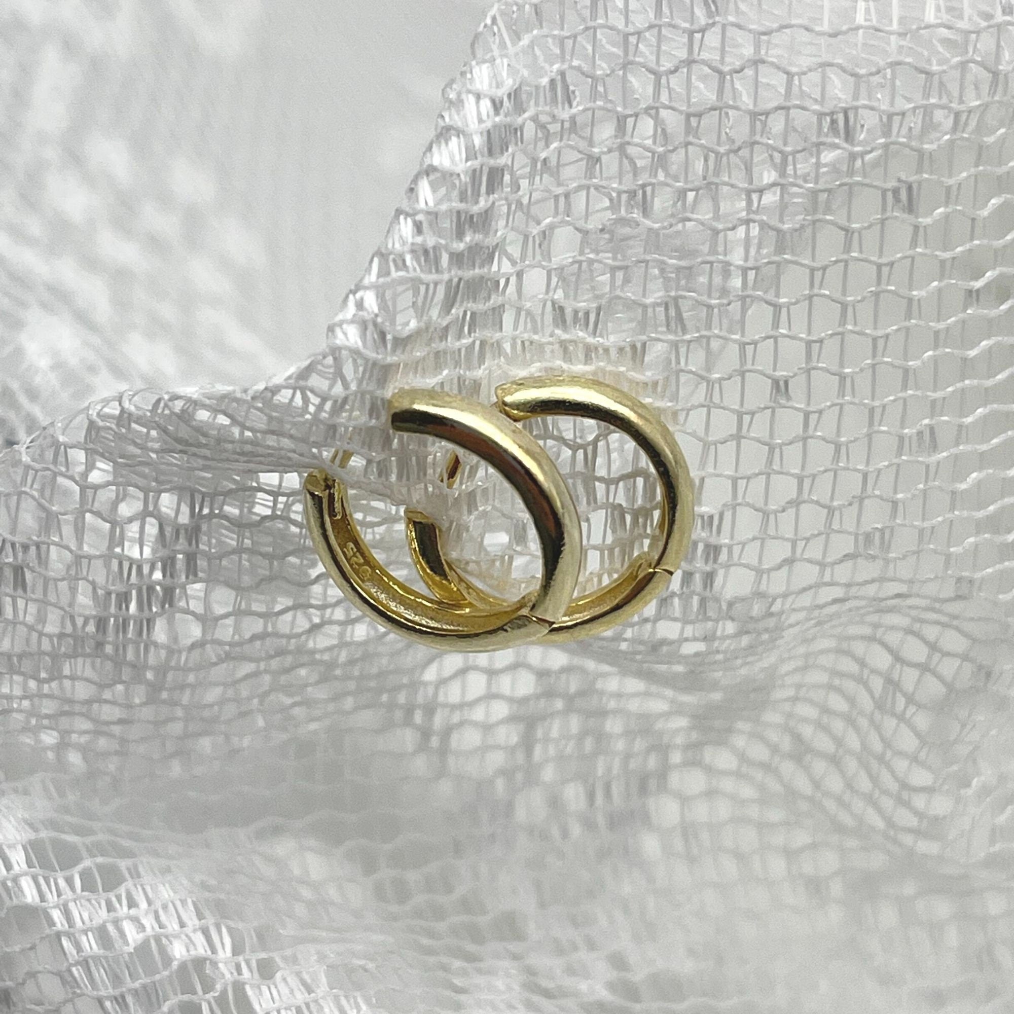 Tiny Hoop Earrings - Sterling Silver