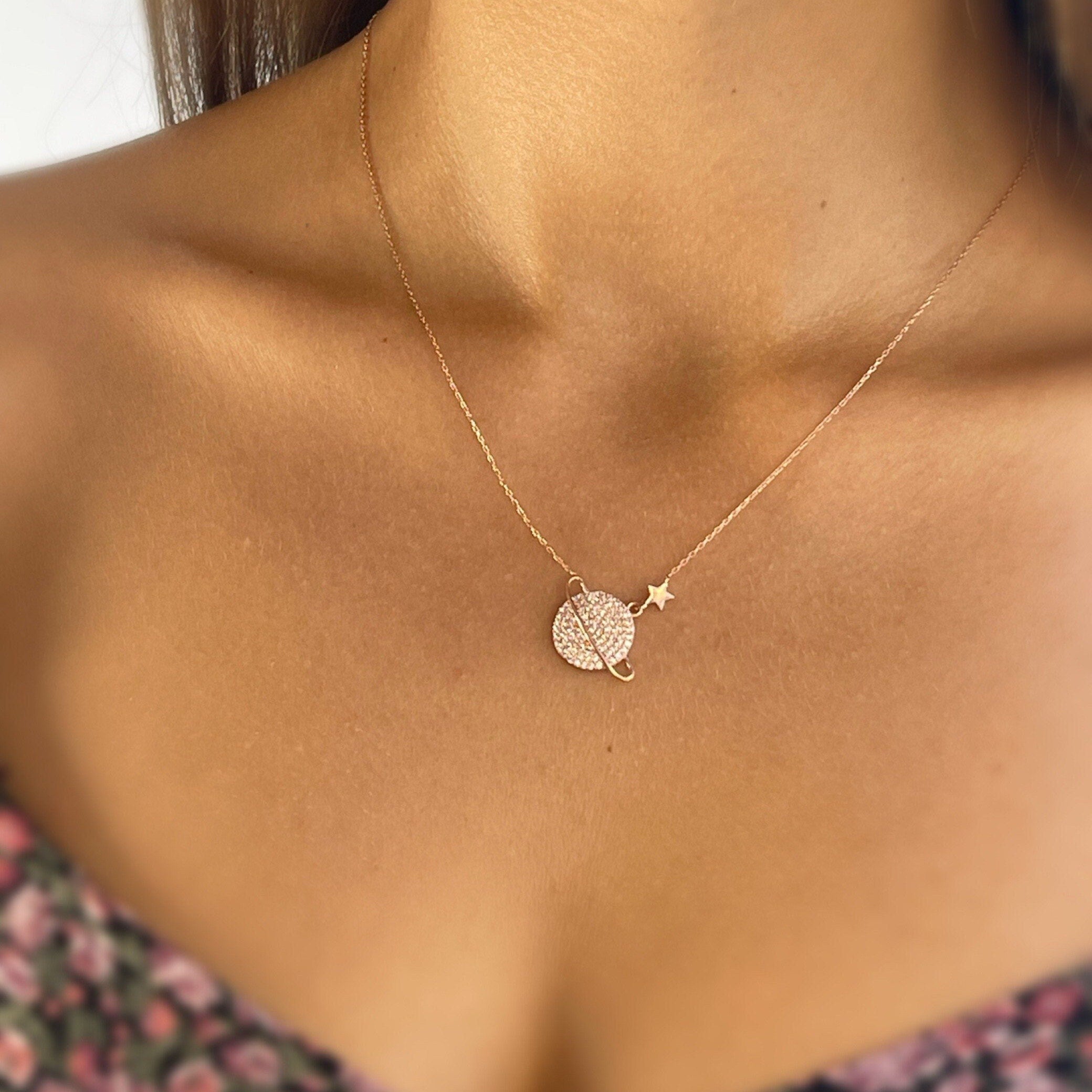 Delicate Galaxy Necklace - Sterling Silver