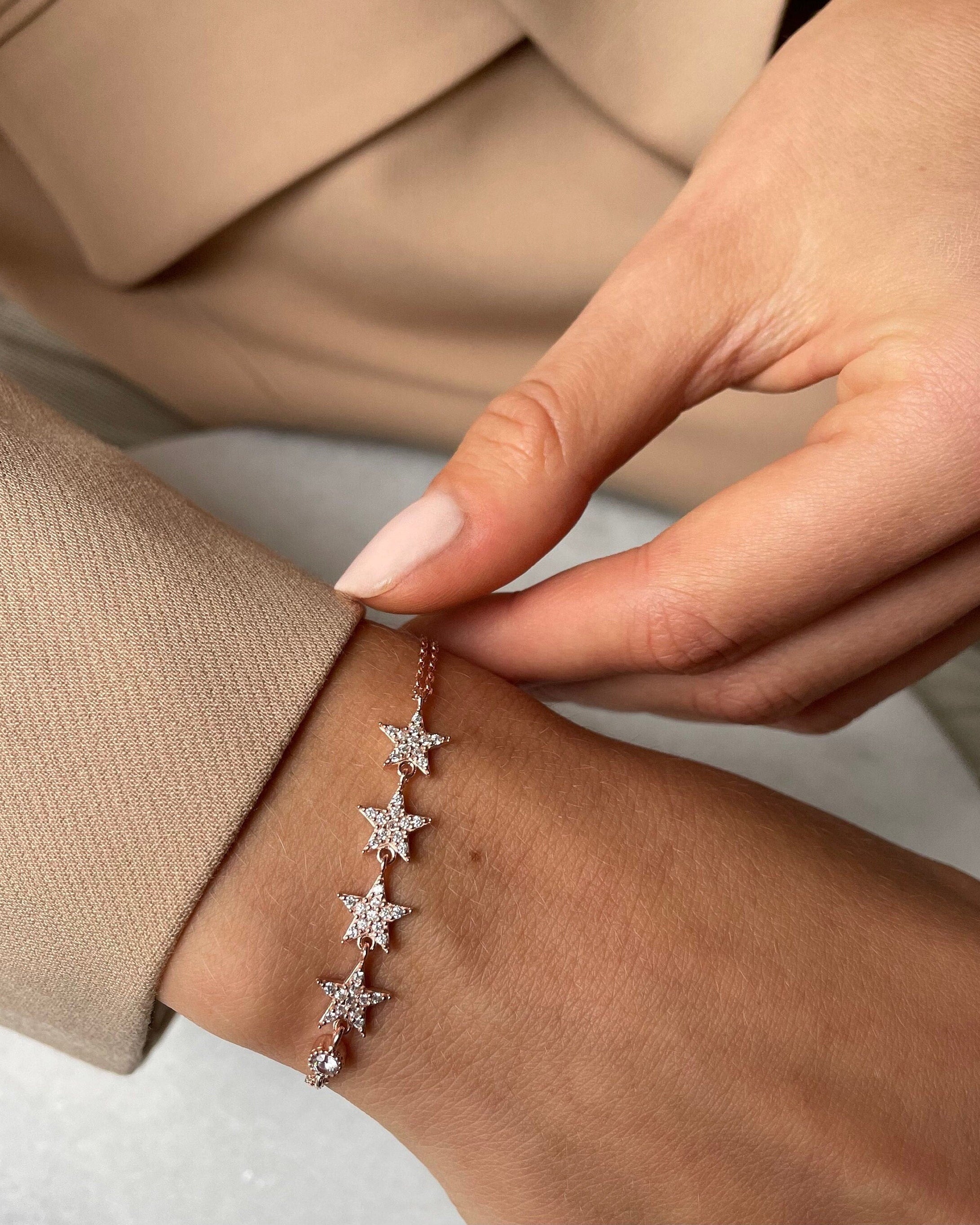 Star Chain Bracelet - Sterling Silver