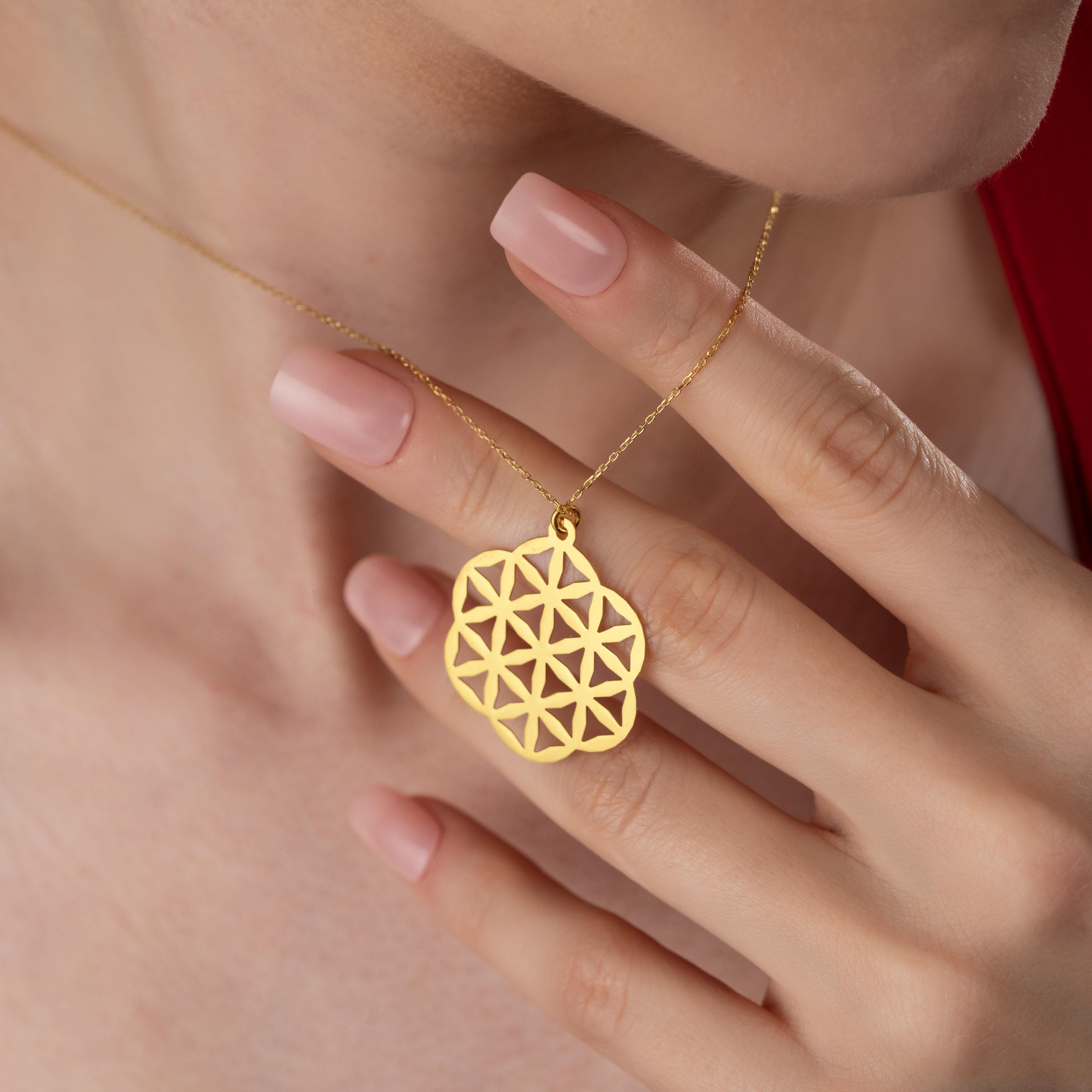 Flower of Life Jewellery Set - Sterling Silver