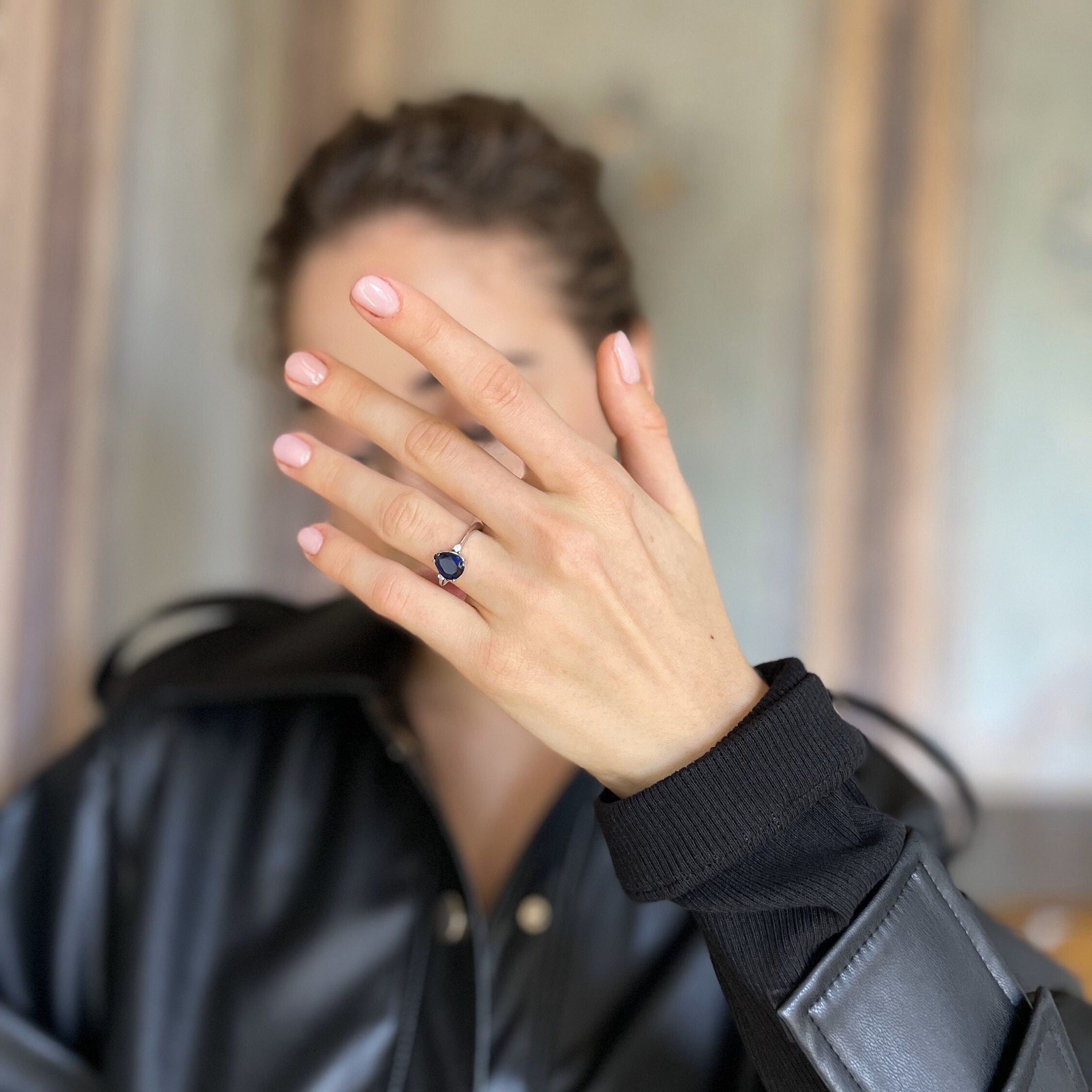 Minimal Family Birthstone Ring - Sterling Silver