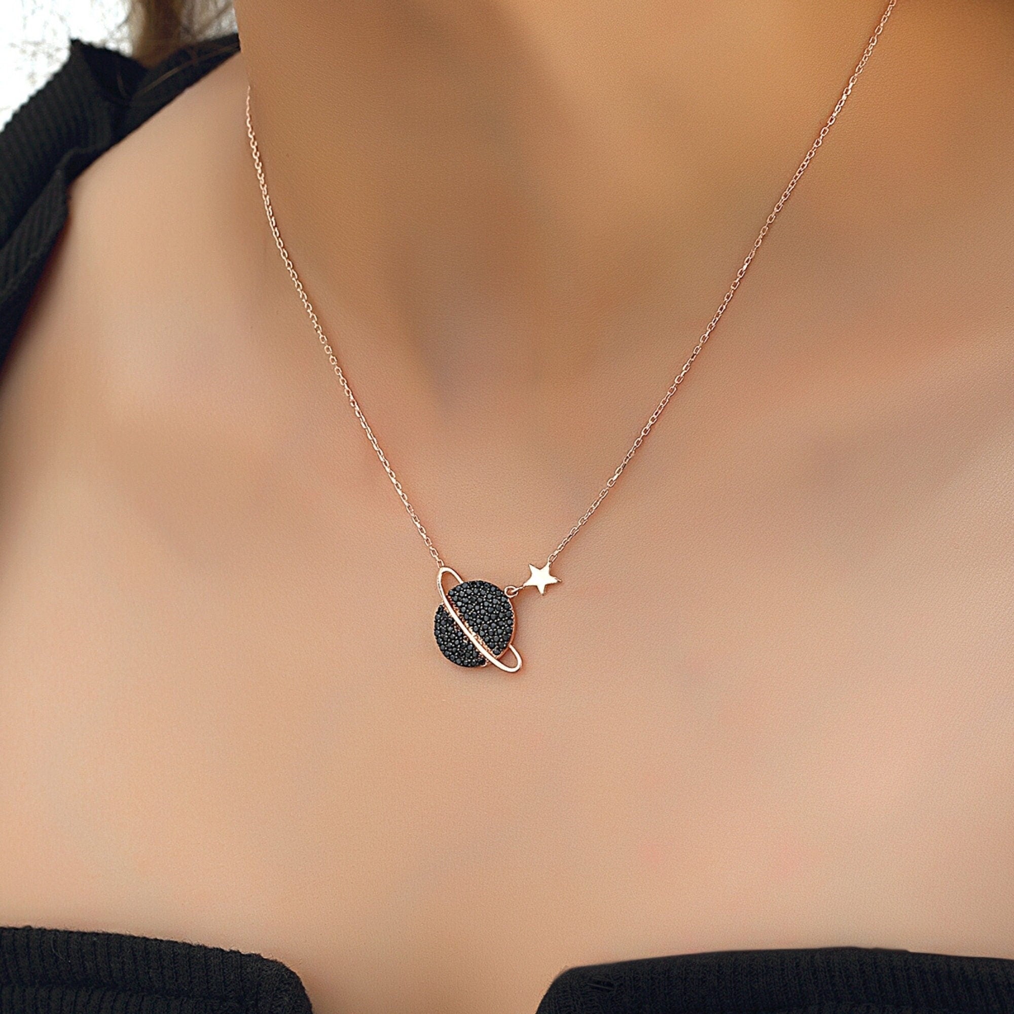 Delicate Galaxy Necklace - Sterling Silver