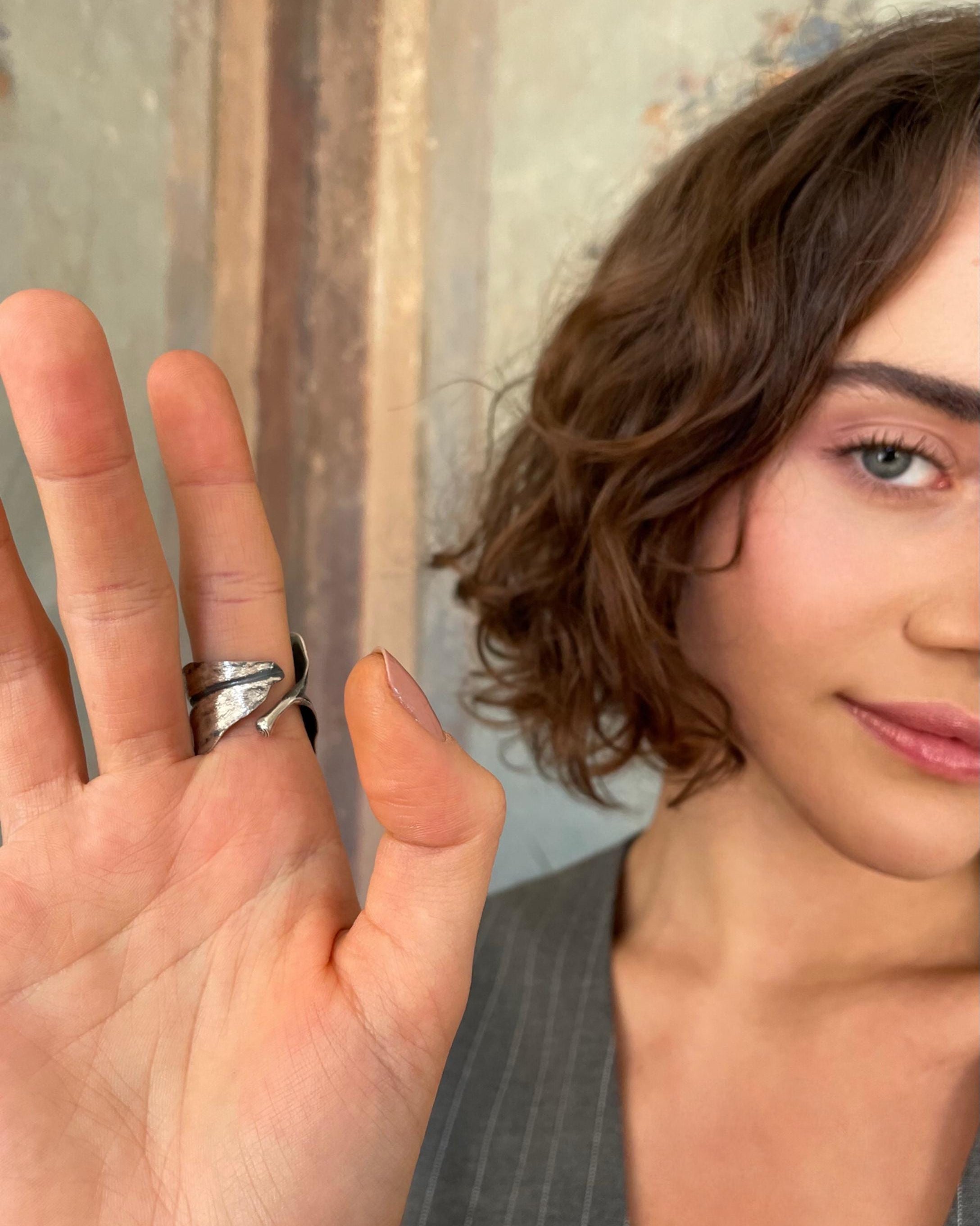 Wide Rustic Handcrafted Ring - Sterling Silver