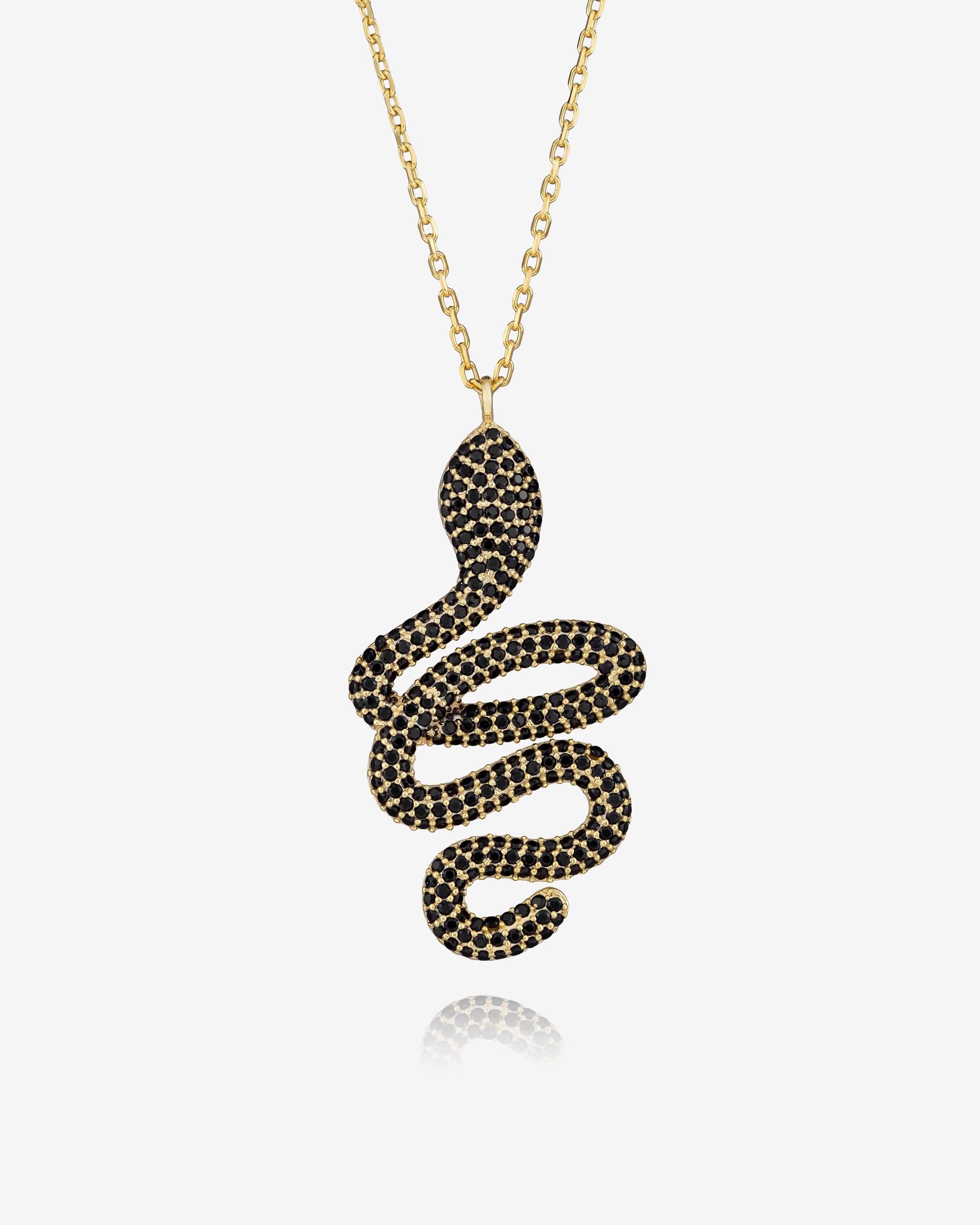 Statement Snake Pendant Necklace
