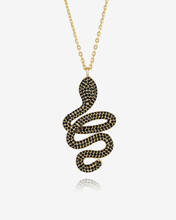 Statement Snake Pendant Necklace