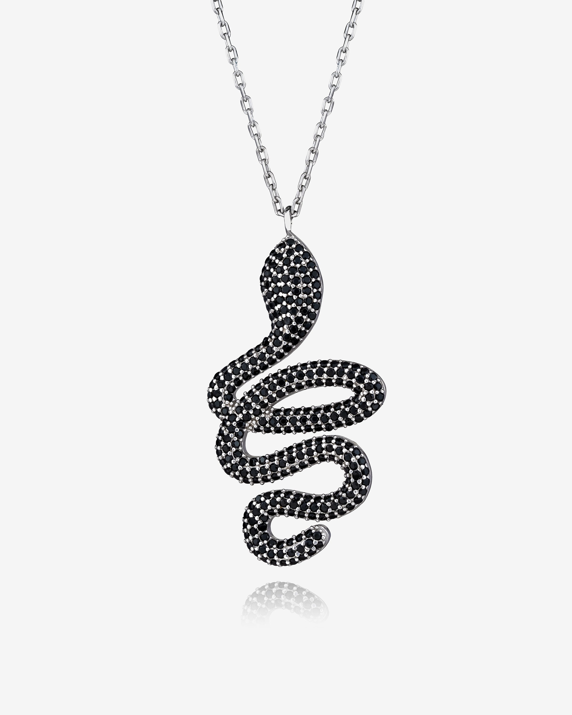 Statement Snake Pendant Necklace