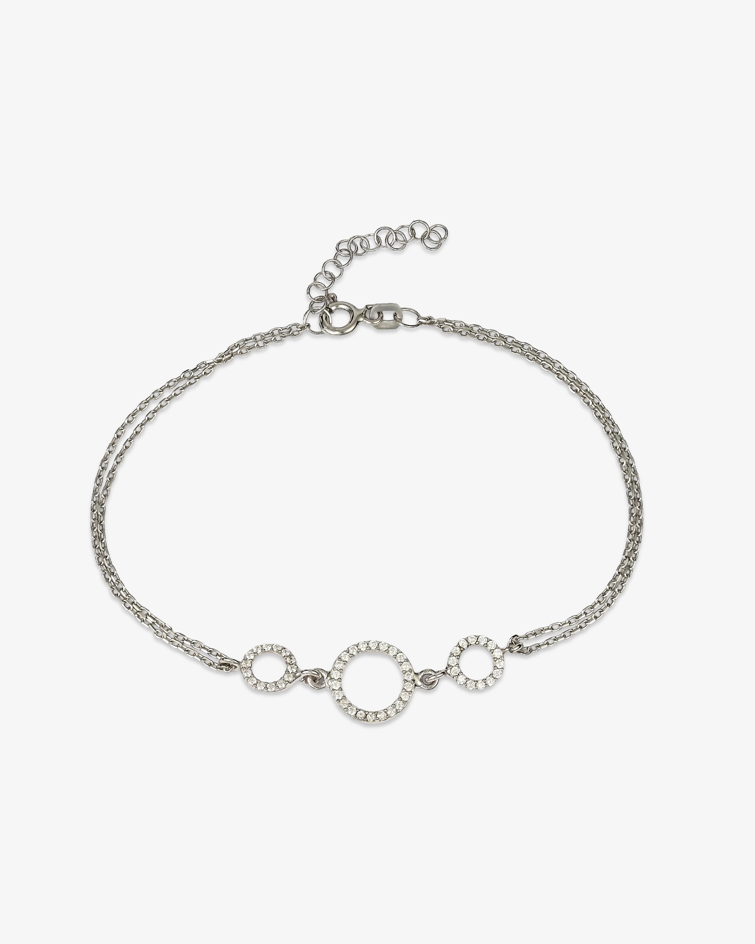 Circle Chain Silver Bracelet