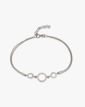 Circle Chain Silver Bracelet