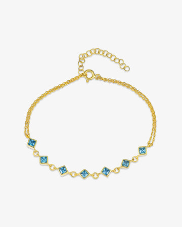 Aquamarine Gemstone Bracelet