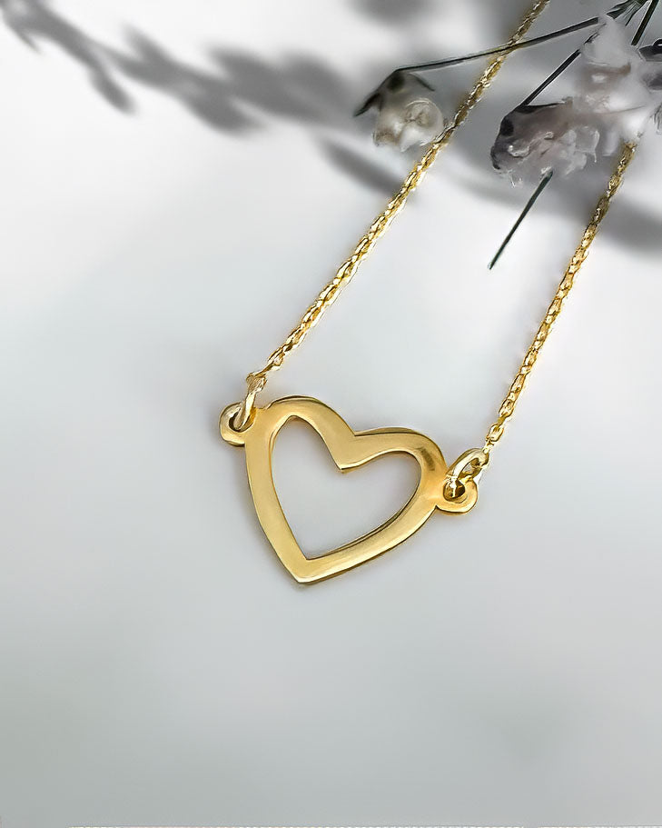 Open Heart Charm Bracelet - Sterling Silver