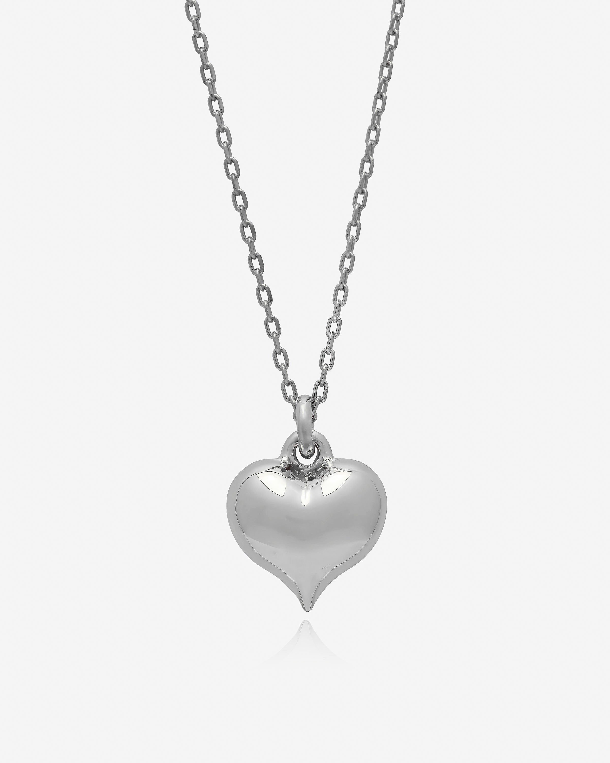 Puffy Heart Pendant Necklace