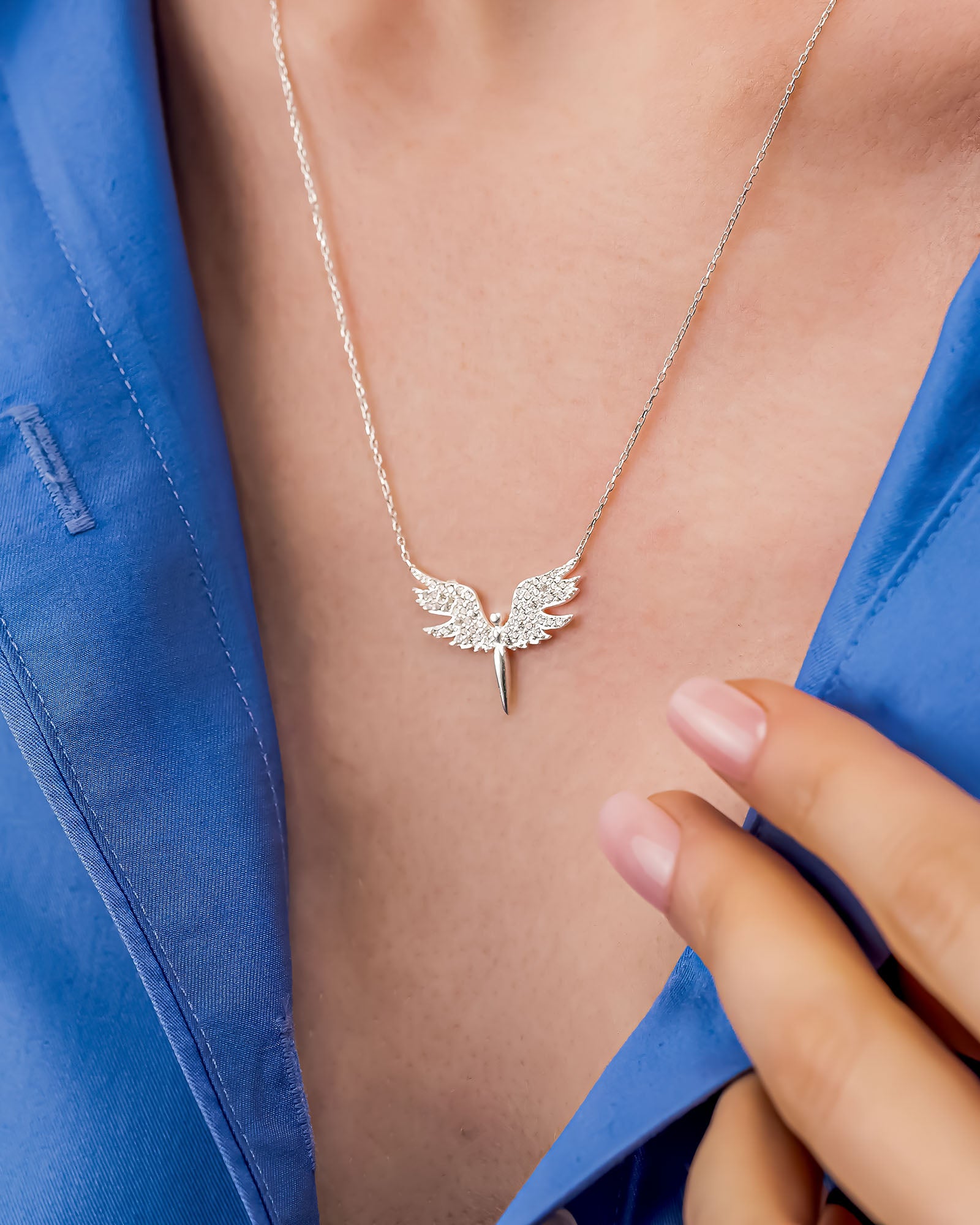 Guardian Angel Necklace - Sterling Silver