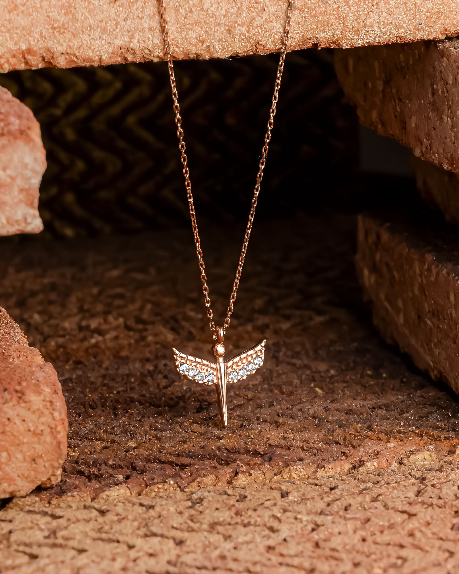 Baby Angel Necklace - Sterling Silver