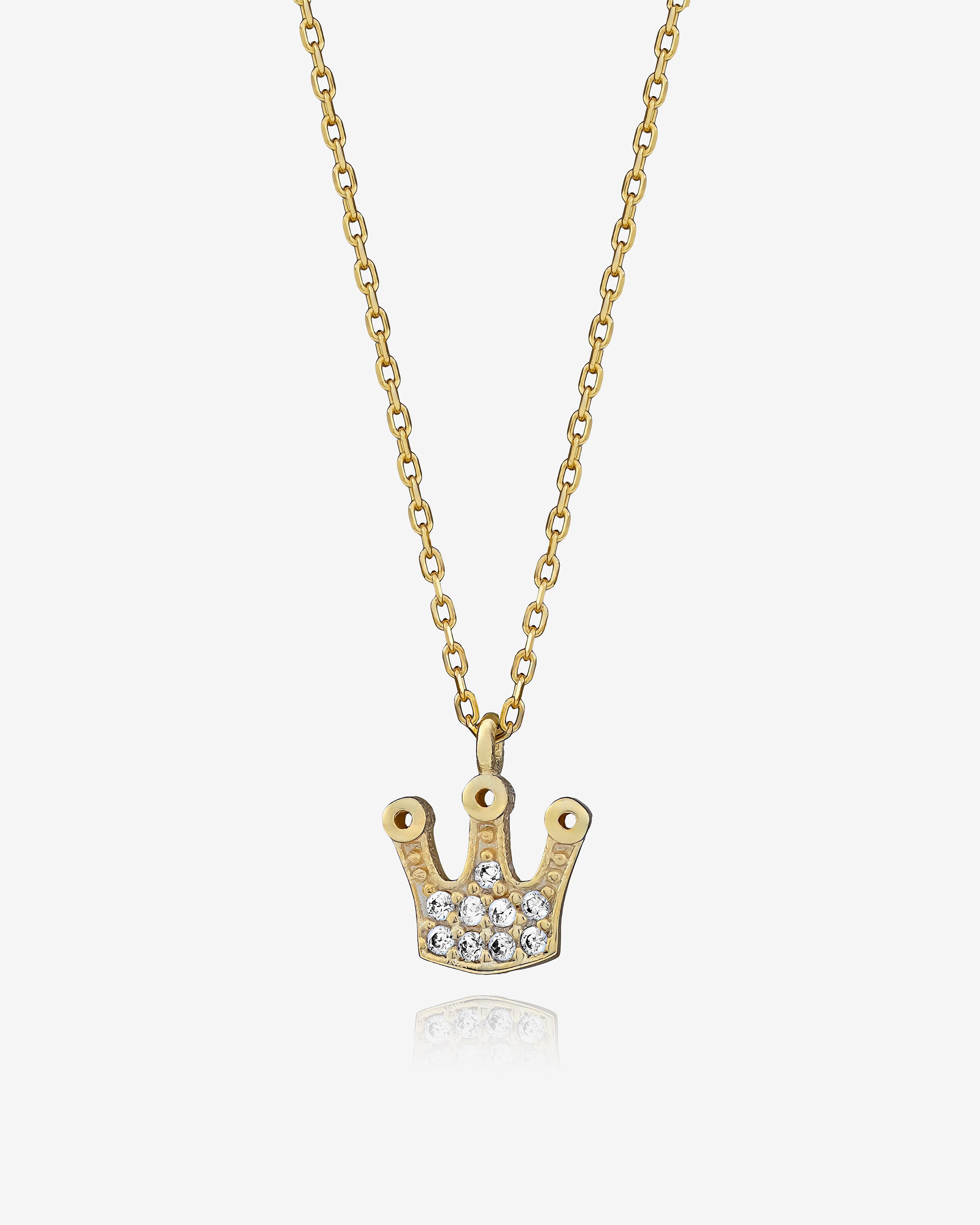 Sparkling Royal Crown CZ Pendant