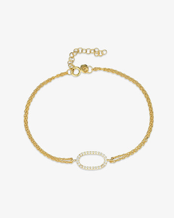 Minimal Oval Chain Bracelet