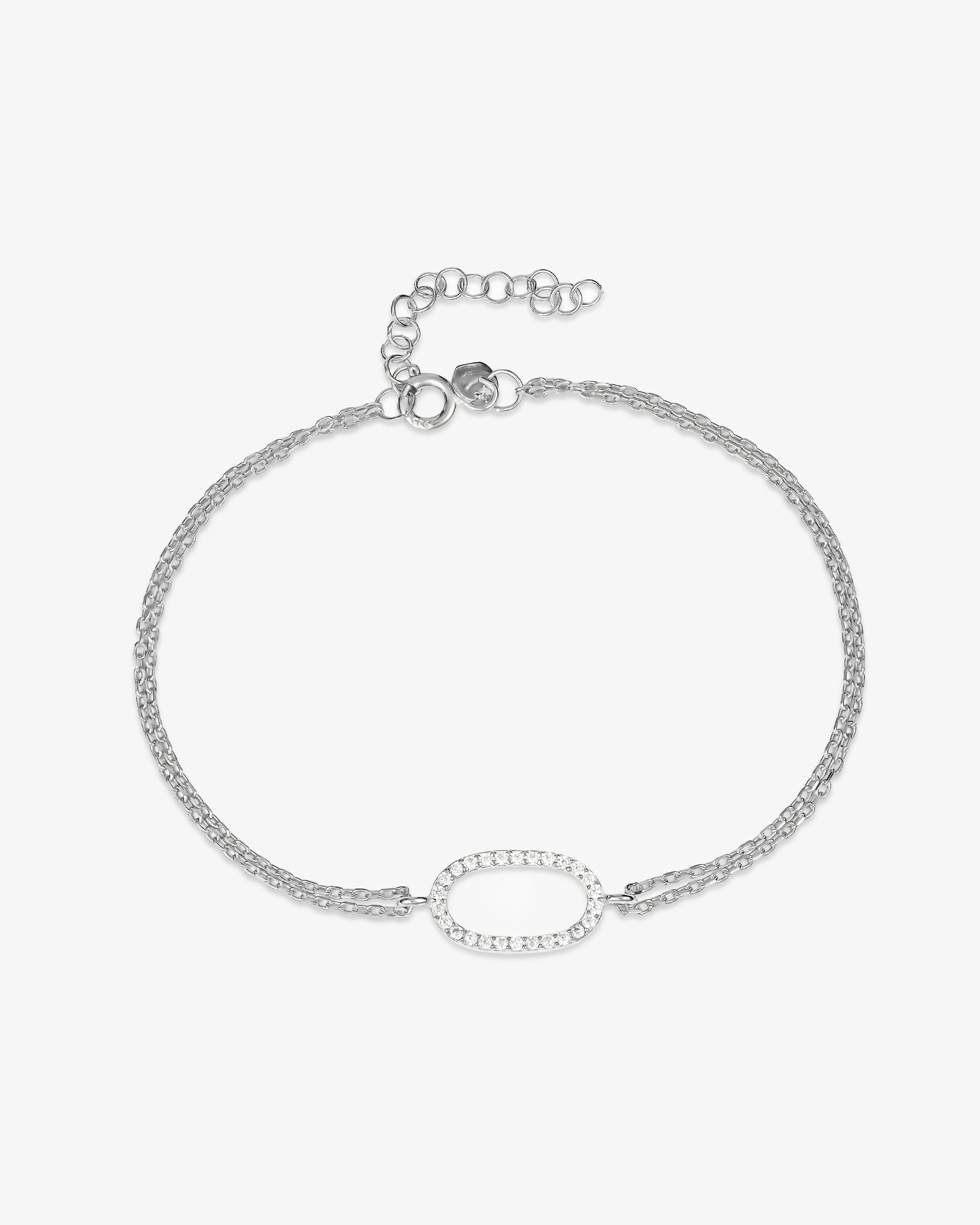 Minimal Oval Chain Bracelet